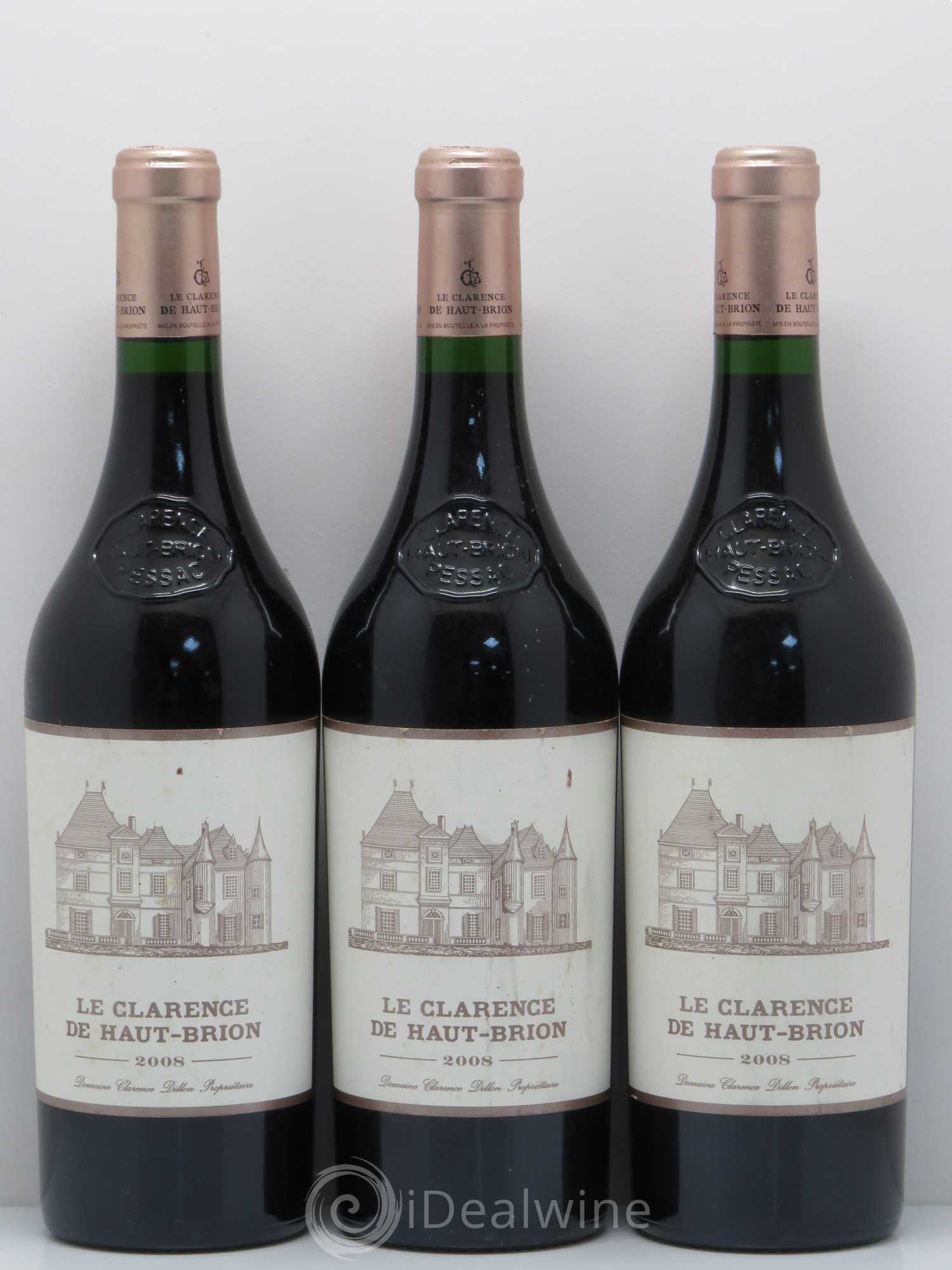 Clarence (Bahans) de Haut-Brion Second Vin 2008 - Lot de 3 bouteilles - 0