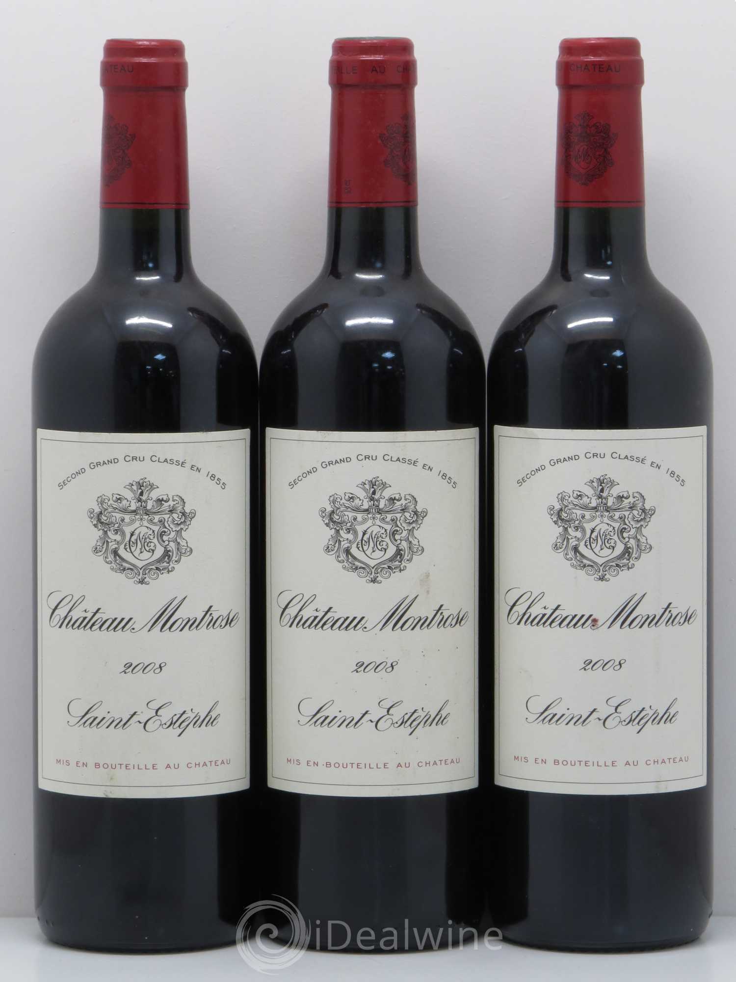 Château Montrose 2ème Grand Cru Classé 2008 - Lot de 3 bouteilles - 0