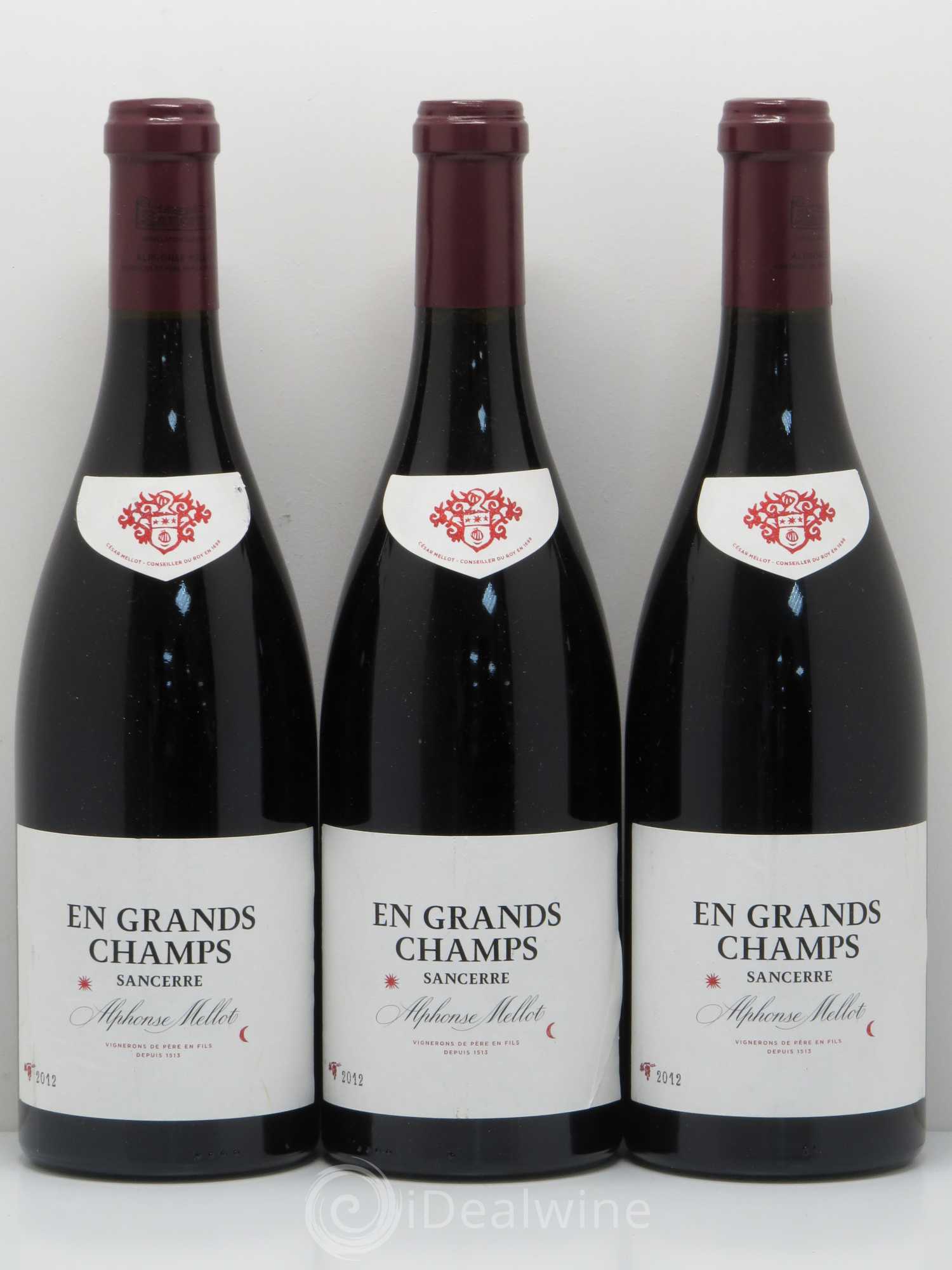 Sancerre En Grands Champs Alphonse Mellot 2012 - Lot de 3 bouteilles - 0