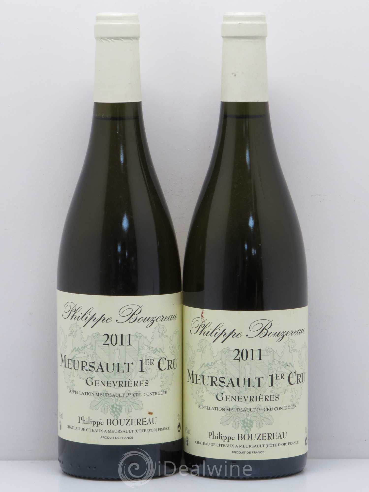 Meursault 1er Cru Philippe Bouzereau 2011 - Lot de 2 bouteilles - 0