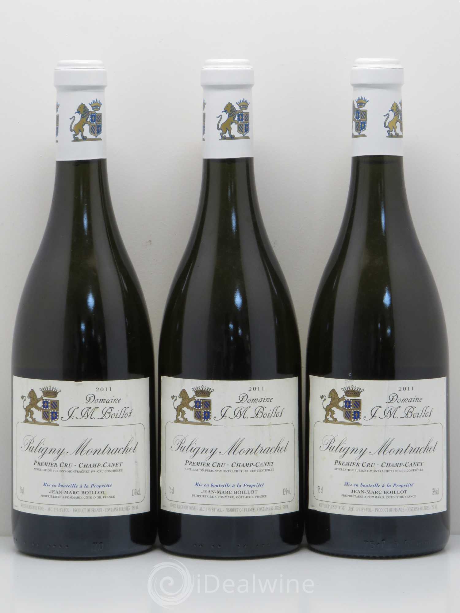 Puligny-Montrachet 1er Cru Champ Canet Jean Marc Boillot 2011 - Posten von 3 Flaschen - 0