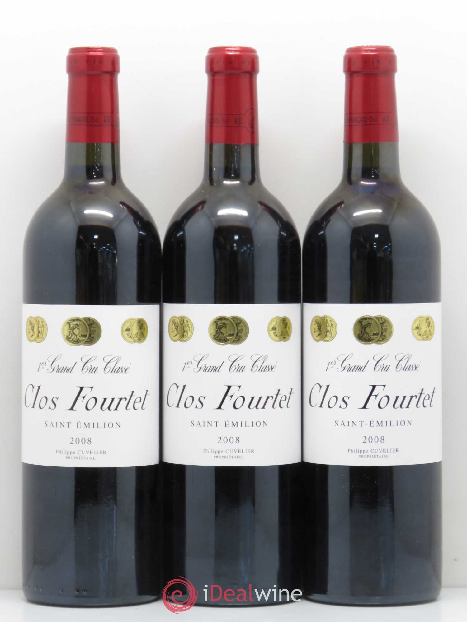 Clos Fourtet 1er Grand Cru Classé B 2008 - Lot de 6 bouteilles - 1