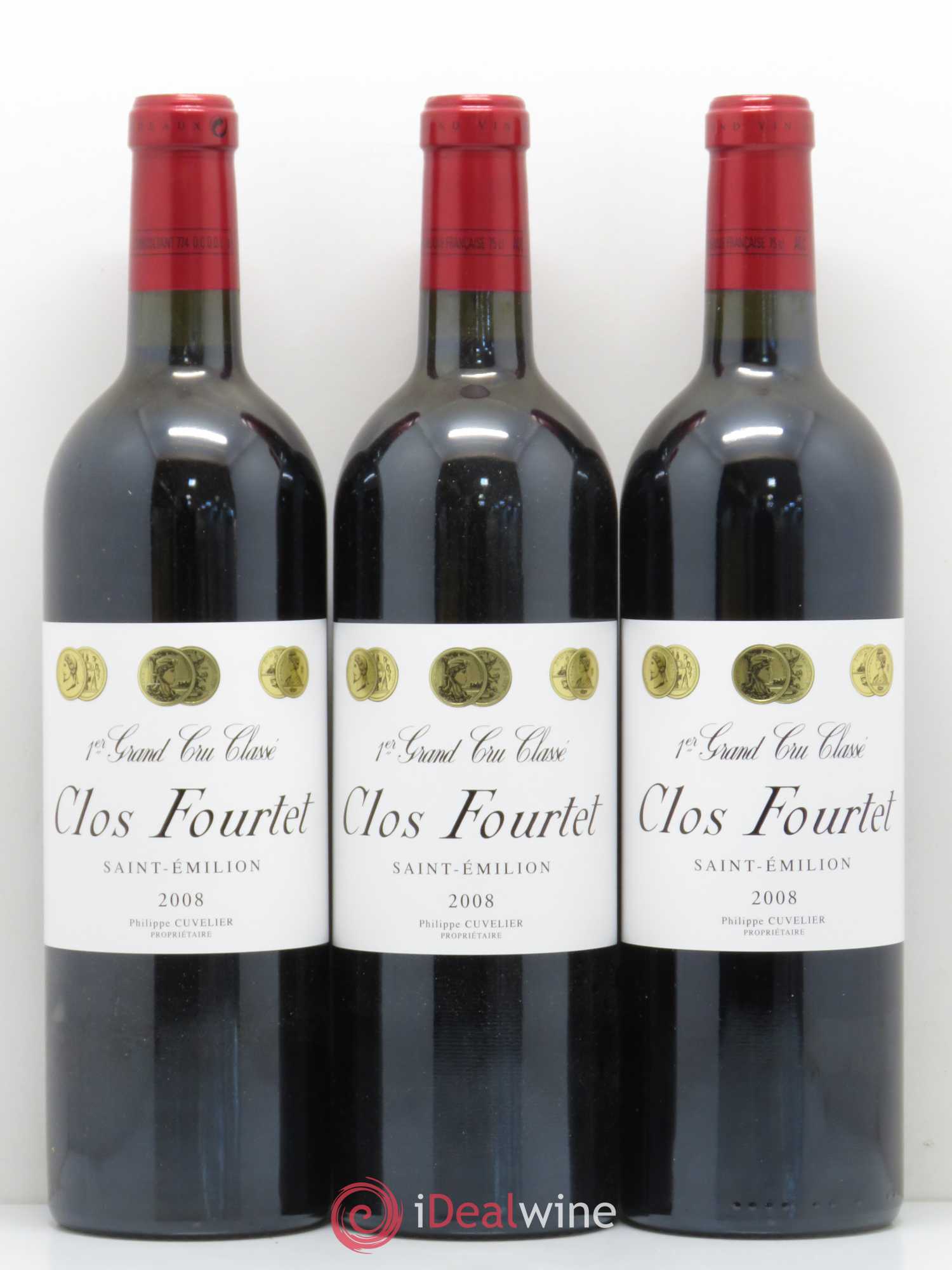 Clos Fourtet 1er Grand Cru Classé B 2008 - Lot de 6 bouteilles - 1