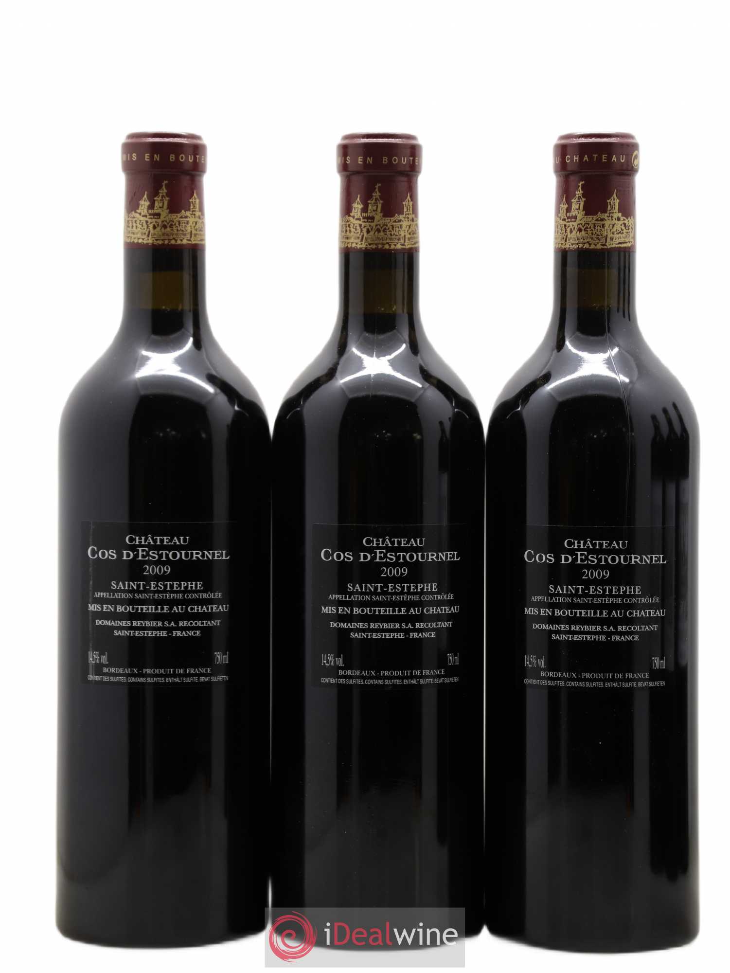 Cos d'Estournel 2ème Grand Cru Classé 2009 - Lot de 12 bouteilles - 6