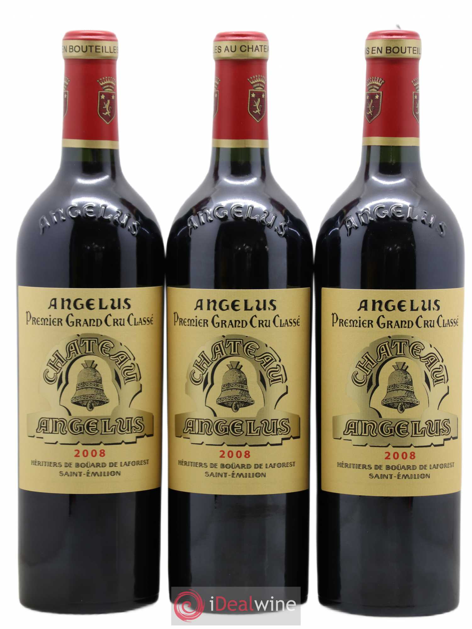 Château Angélus 1er Grand Cru Classé A 2008 - Lot de 12 bouteilles - 1