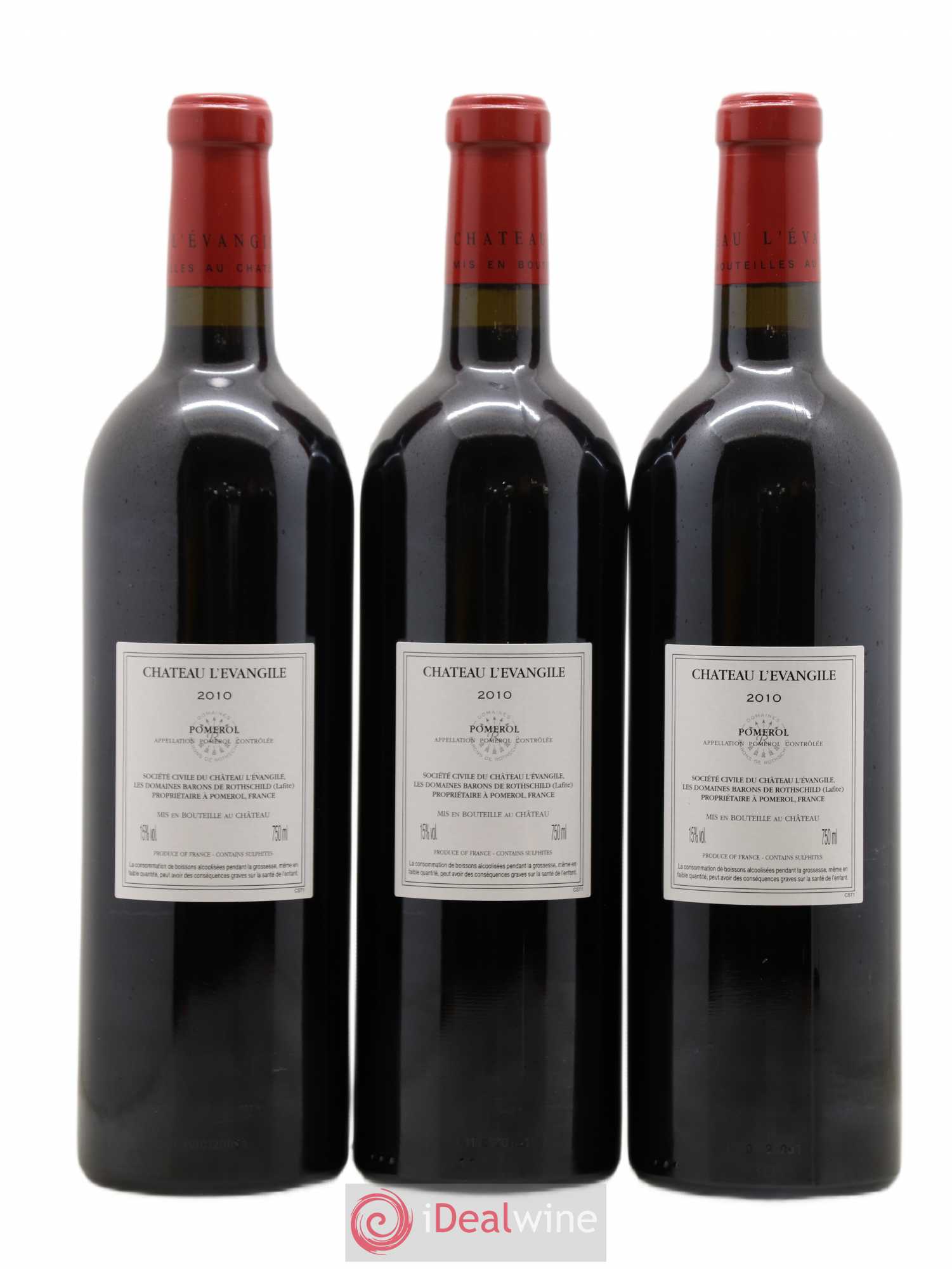 Château l' Évangile 2010 - Lot de 12 bouteilles - 2