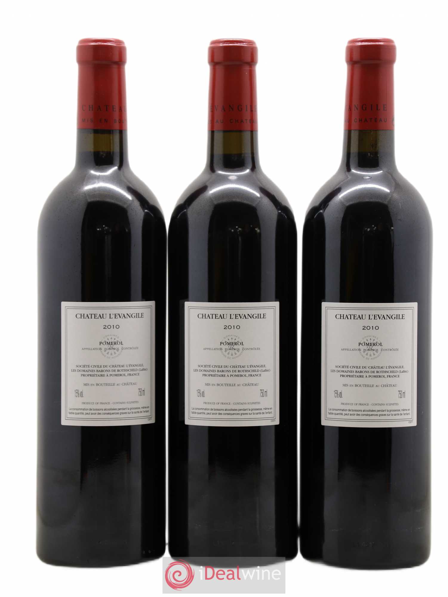Château l' Évangile 2010 - Lot de 12 bouteilles - 6