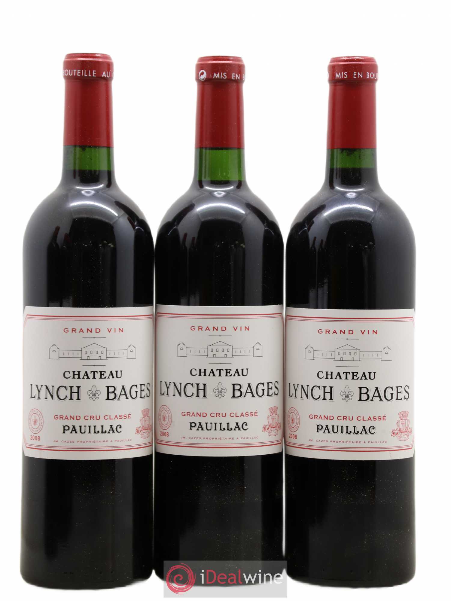 Château Lynch Bages 5ème Grand Cru Classé 2008 - Lot de 6 bouteilles - 1