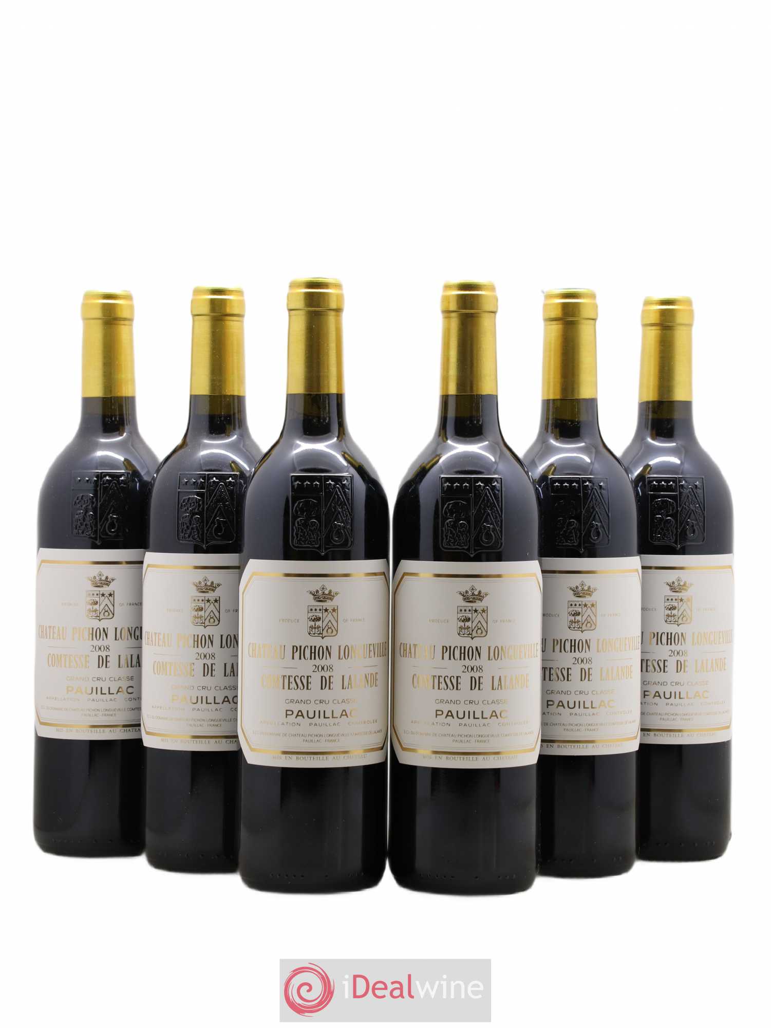 Château Pichon Longueville Comtesse de Lalande 2ème Grand Cru Classé 2008 - Lot de 6 bouteilles - 0