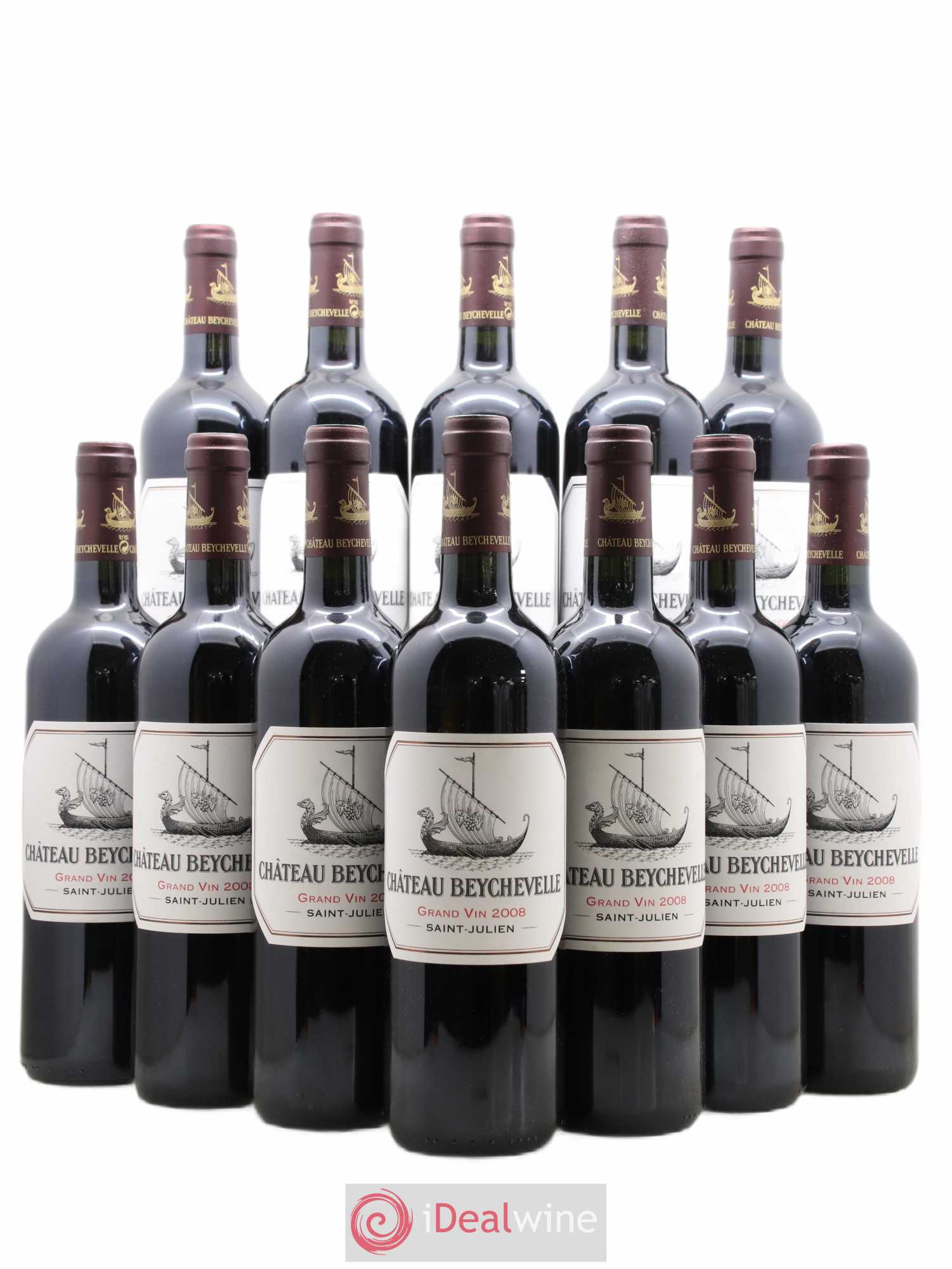 Château Beychevelle 4ème Grand Cru Classé 2008 - Lot de 12 bouteilles - 0