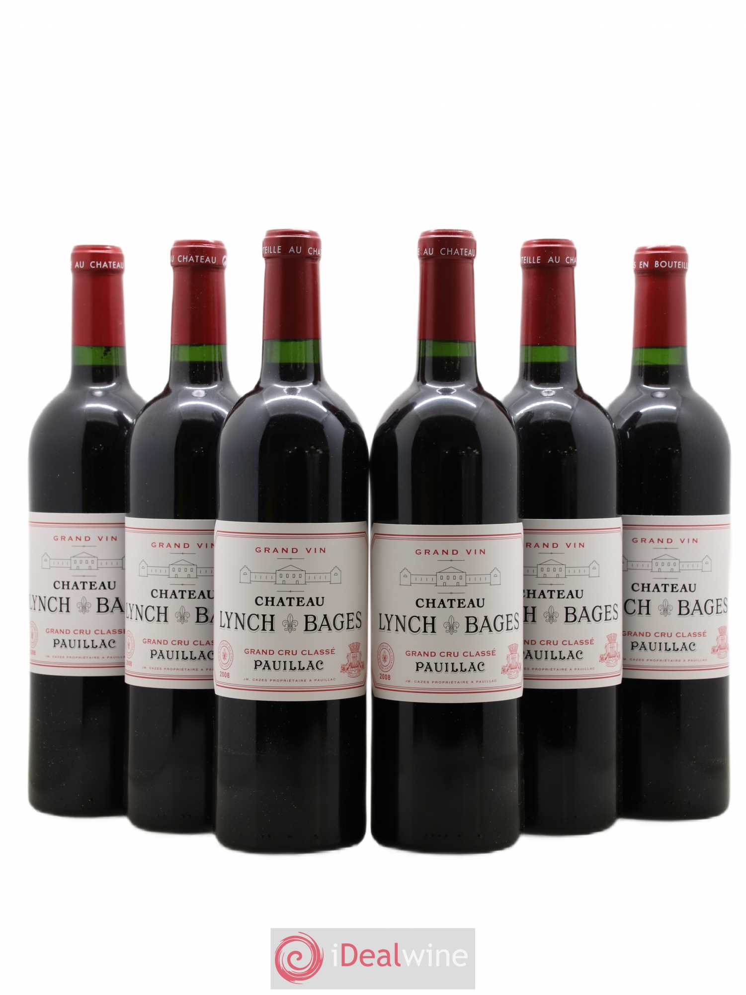 Château Lynch Bages 5ème Grand Cru Classé 2008 - Lot de 6 bouteilles - 0