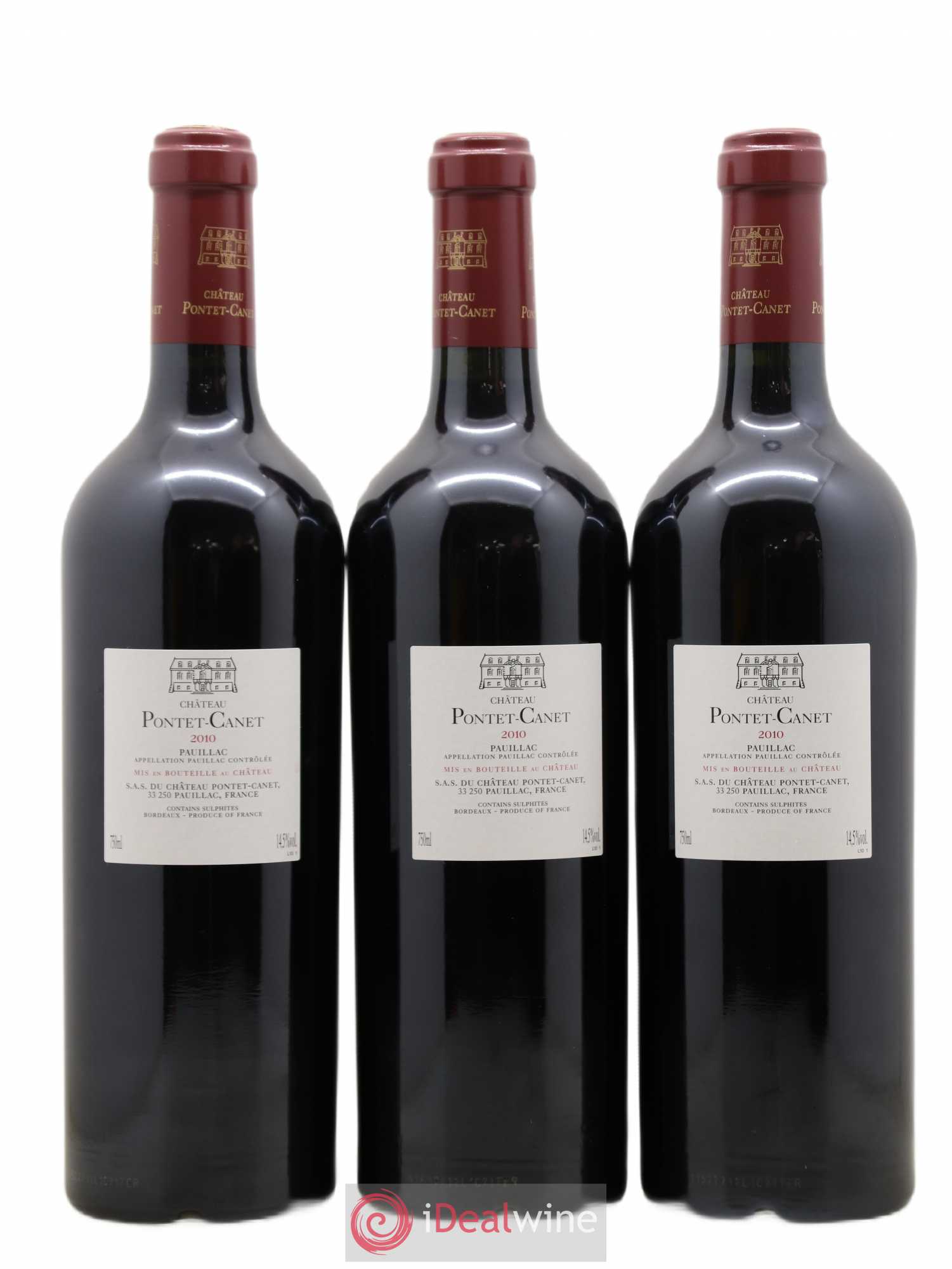 Château Pontet Canet 5ème Grand Cru Classé 2010 - Lot de 12 bouteilles - 8