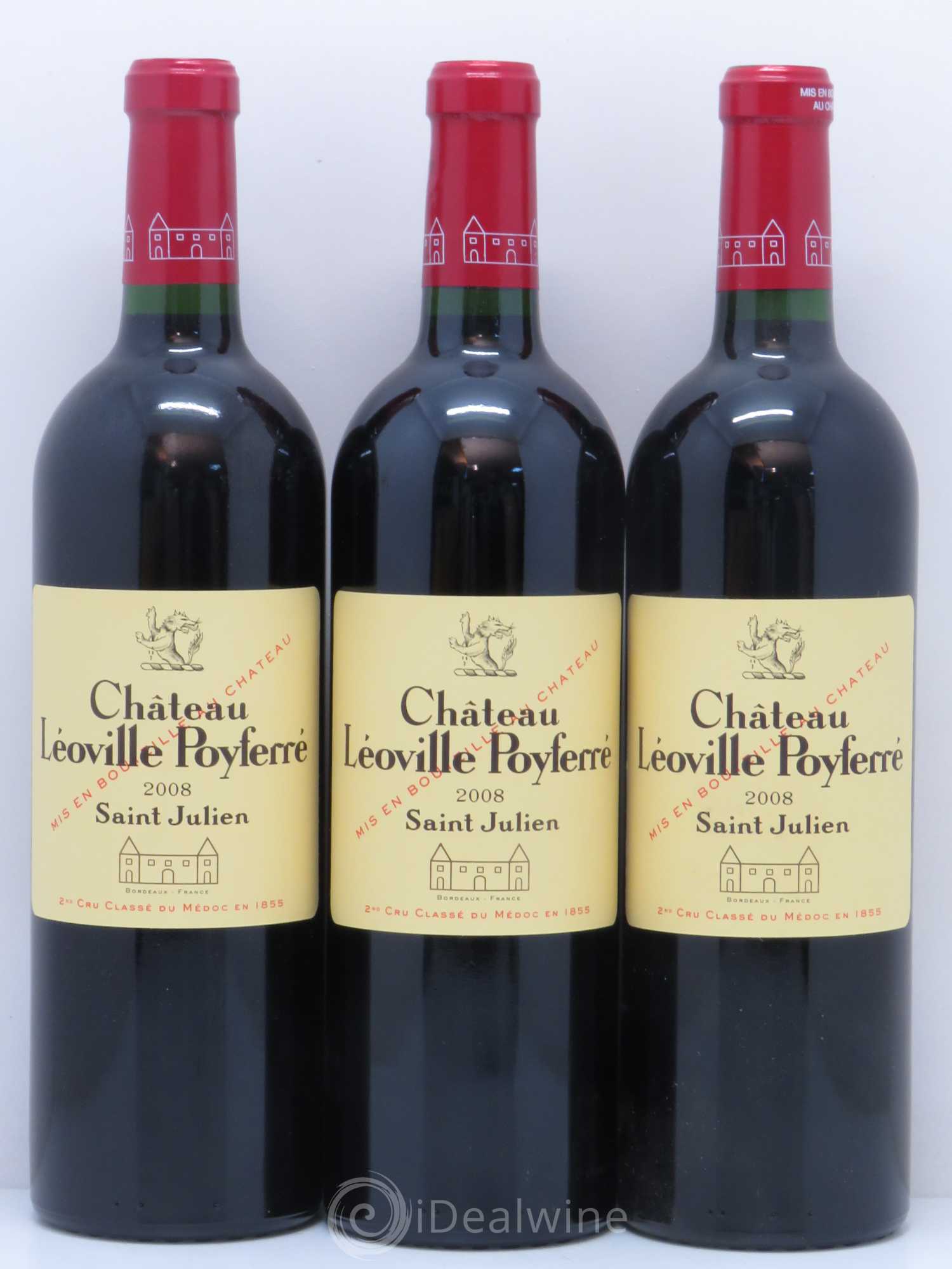 Château Léoville Poyferré 2ème Grand Cru Classé 2008 - Lot de 6 bouteilles - 2