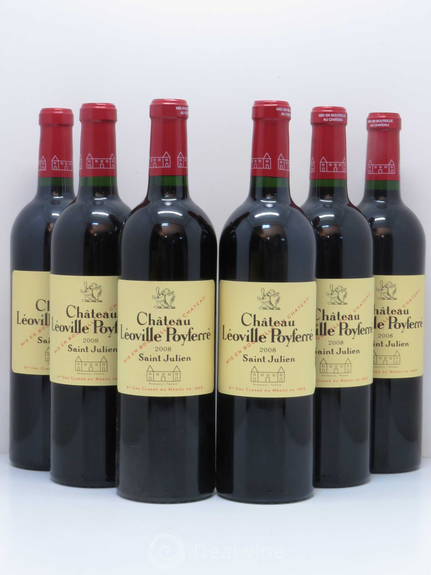 Château Léoville Poyferré 2ème Grand Cru Classé 2008 - Lot de 6 bouteilles - 0