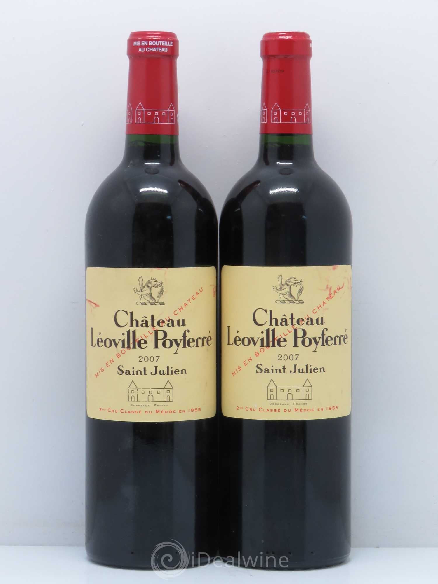 Château Léoville Poyferré 2ème Grand Cru Classé 2007 - Lot de 2 bouteilles - 0