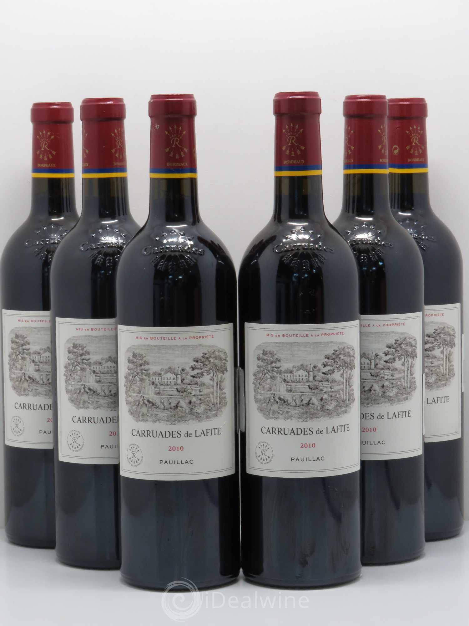 Carruades de Lafite Rothschild Second Vin 2010 - Lot de 6 bouteilles - 0