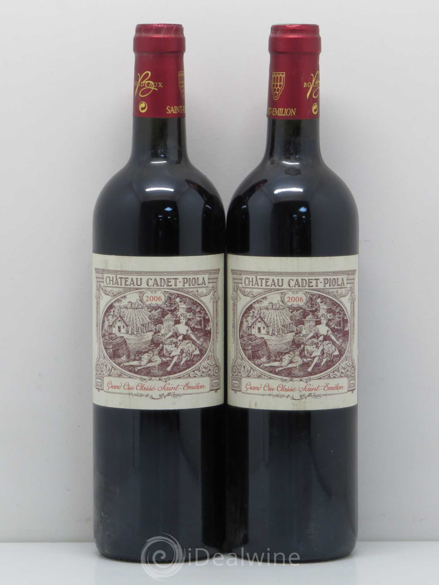 Château Cadet Piola Grand Cru Classé 2006 - Lot de 2 bouteilles - 0