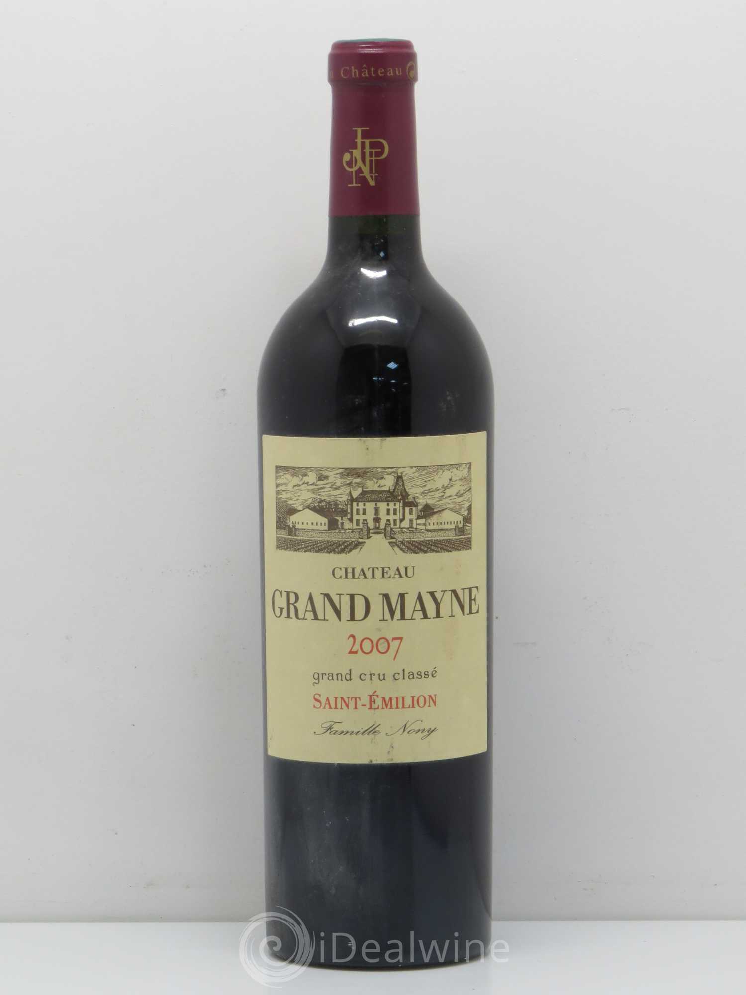 Château Grand Mayne Grand Cru Classé 2007 - Lot de 1 bouteille - 0