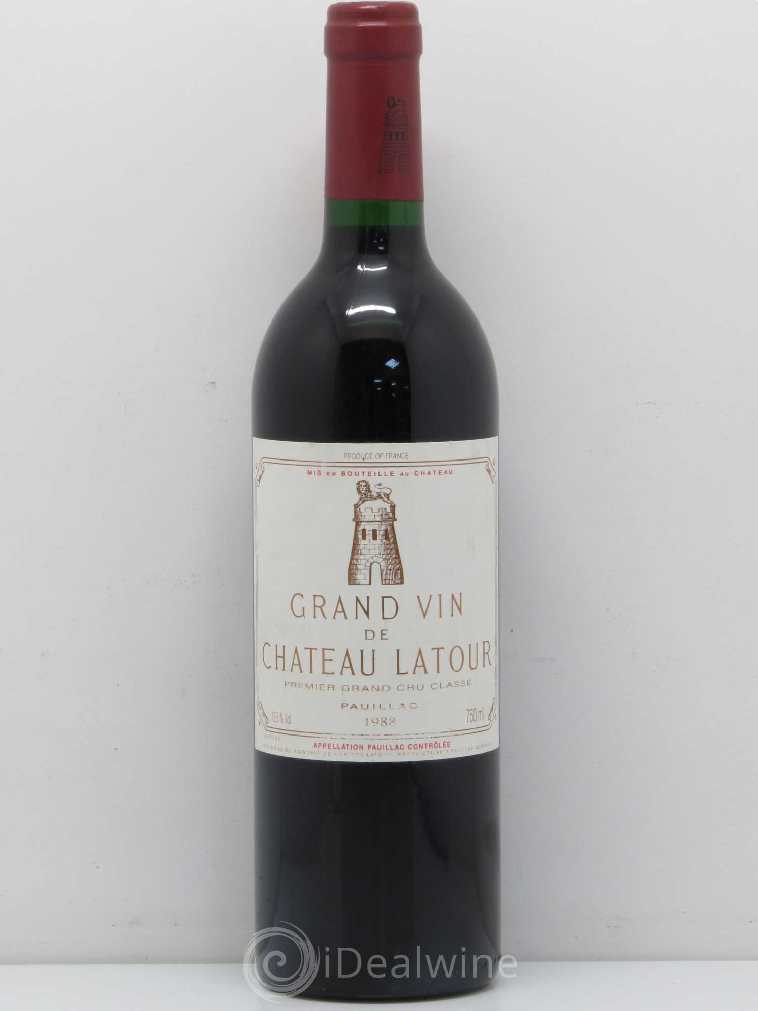 Château Latour 1er Grand Cru Classé 1988 - Lot de 1 bouteille - 0
