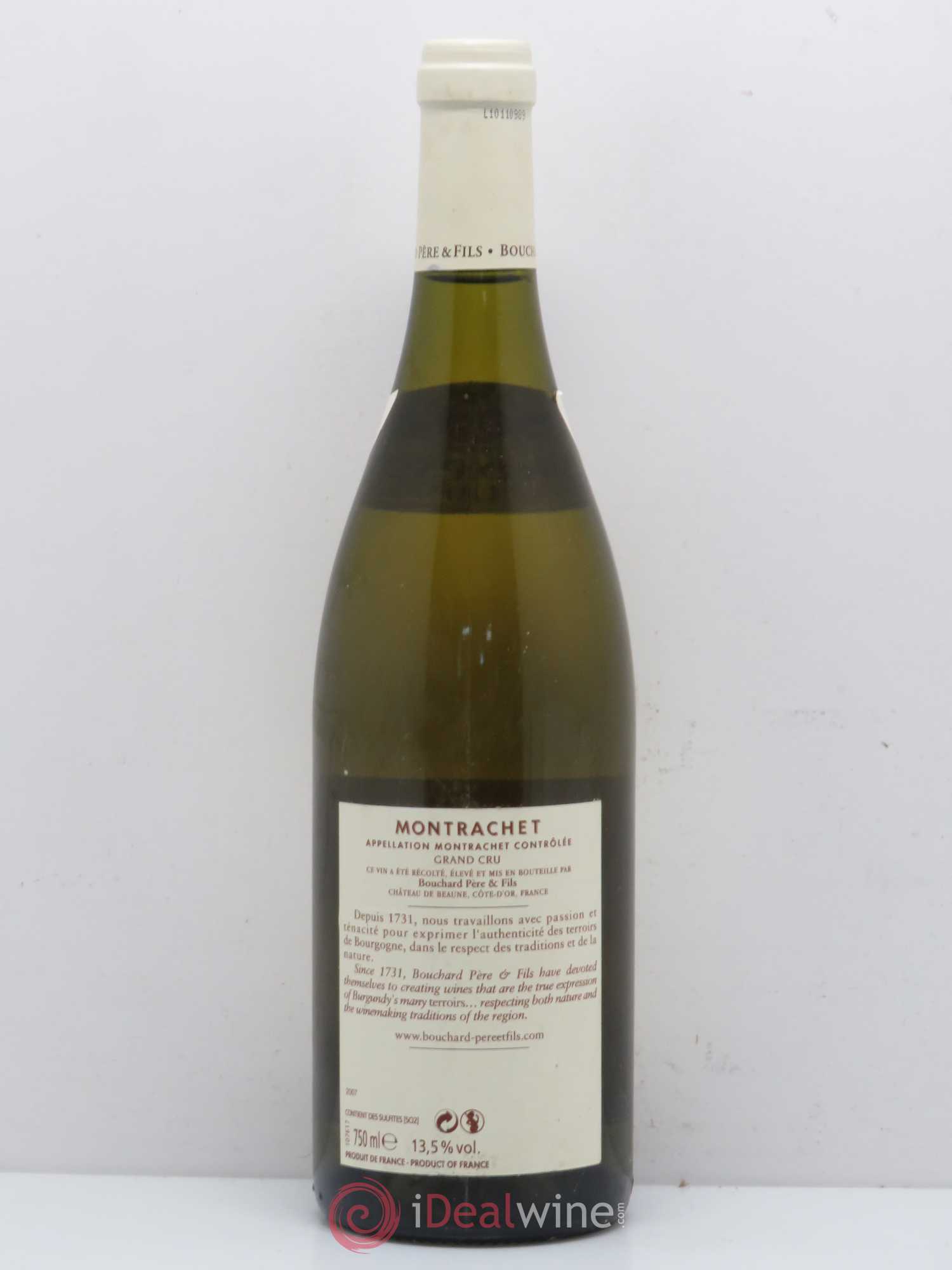 Montrachet Grand Cru Bouchard Père & Fils 2007 - Lot de 1 bouteille - 1