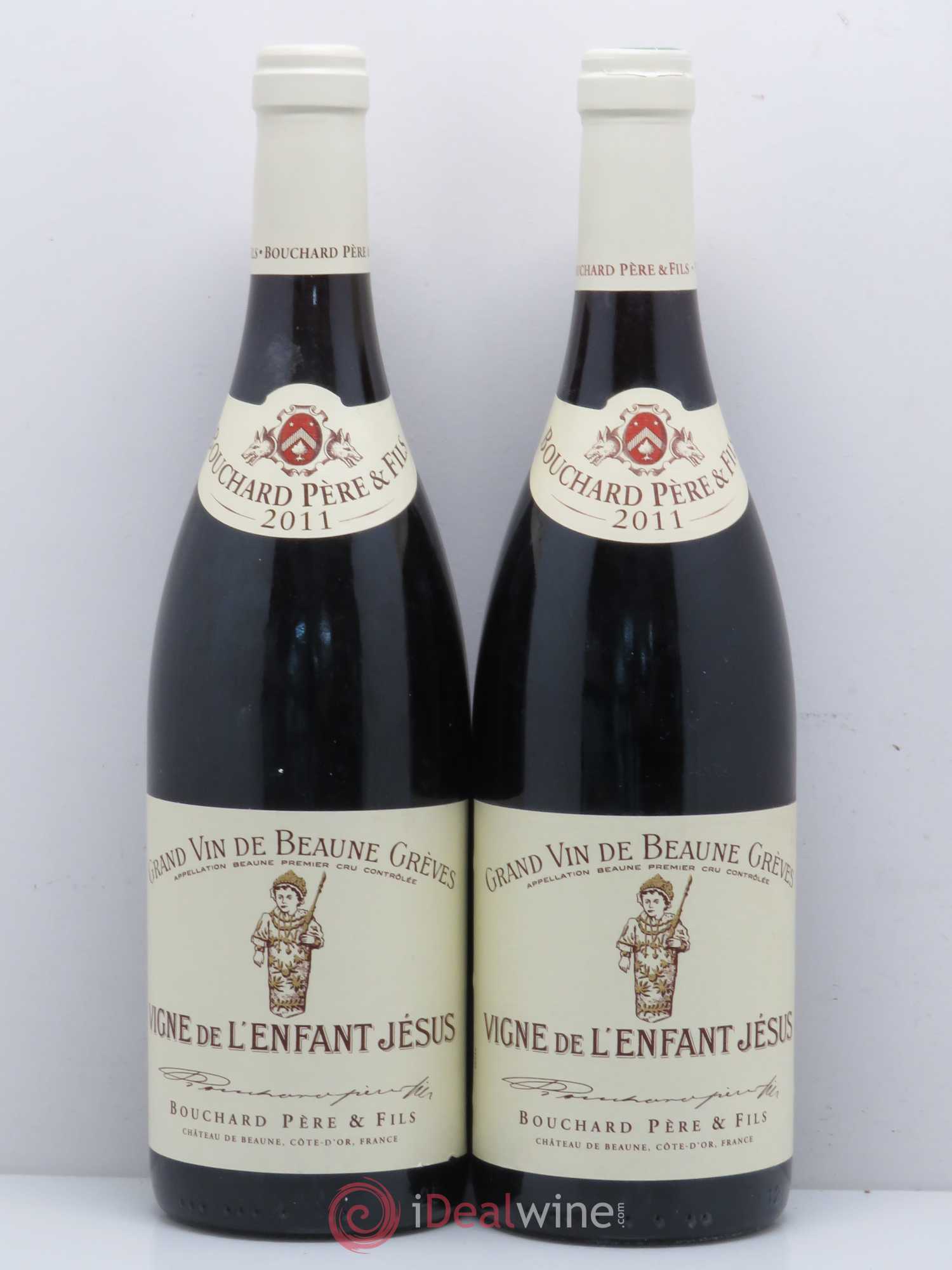 Beaune 1er Cru Grèves - Vigne de l'Enfant Jésus Bouchard Père & Fils 2011 - Lot de 2 bouteilles - 0