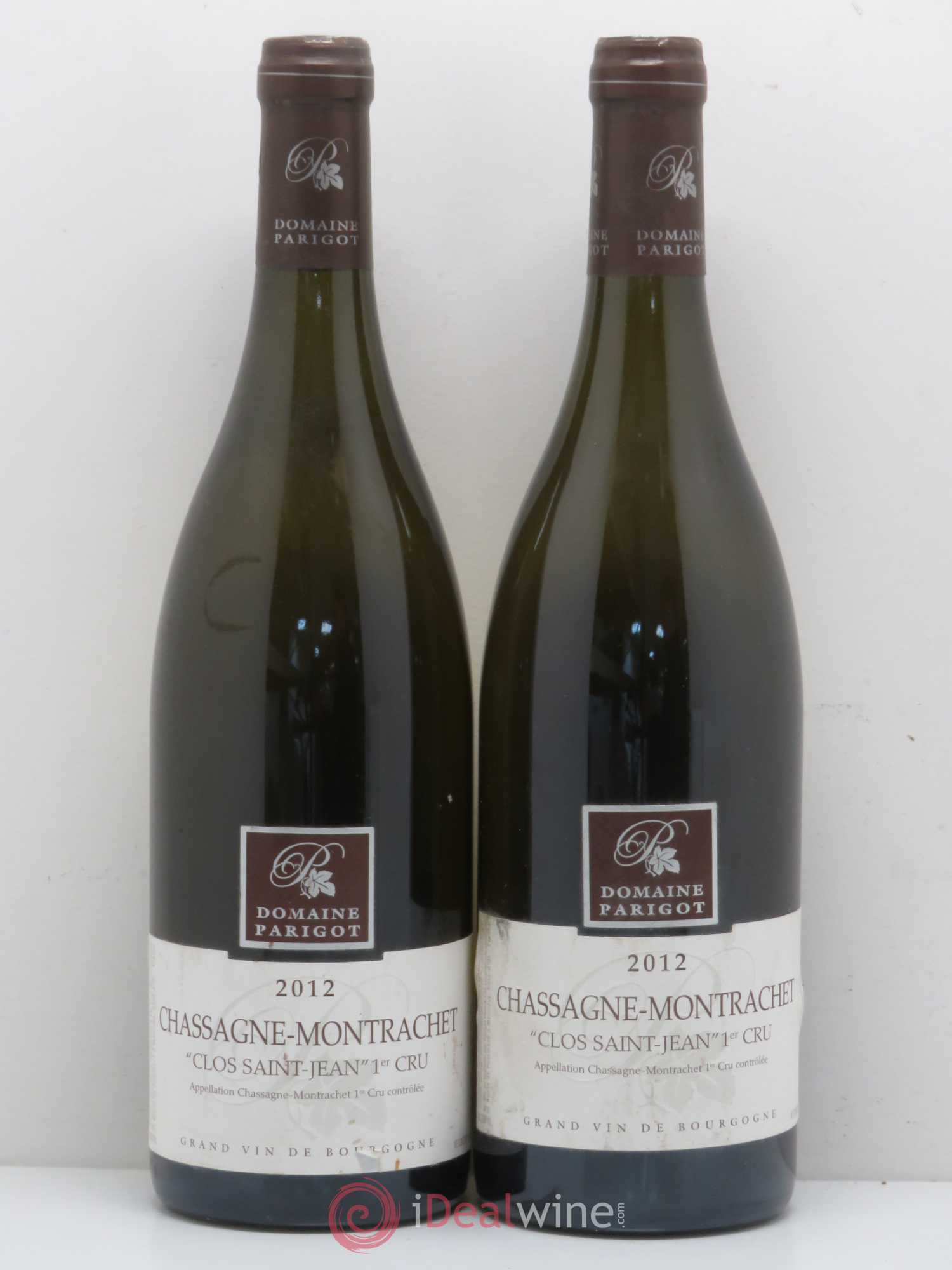 Chassagne-Montrachet 1er Cru Clos Saint Jean Domaine Parigot 2012 - Posten von 2 Flaschen - 0