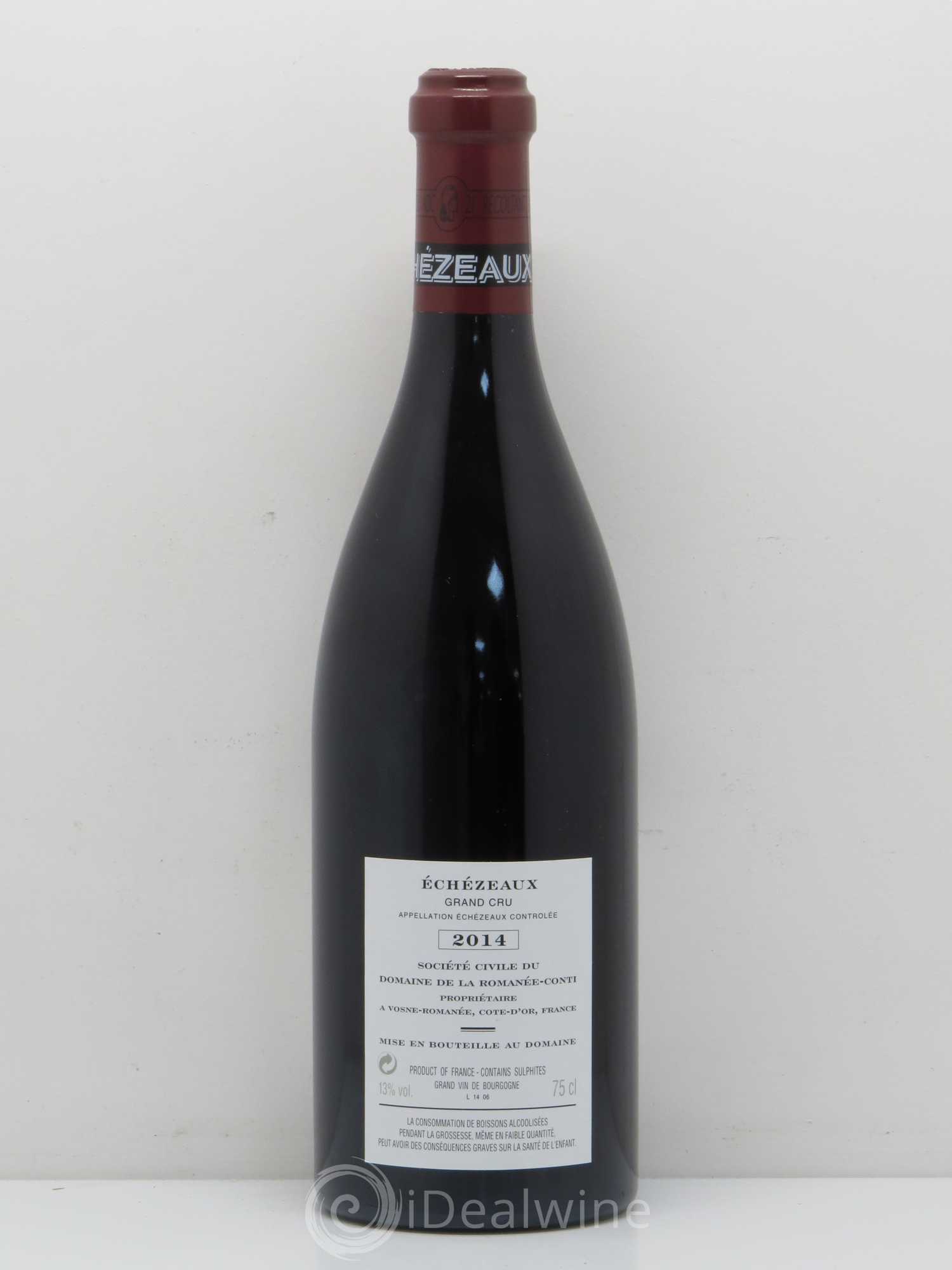 Echezeaux Grand Cru Domaine de la Romanée-Conti 2014 - Lot de 1 bouteille - 1
