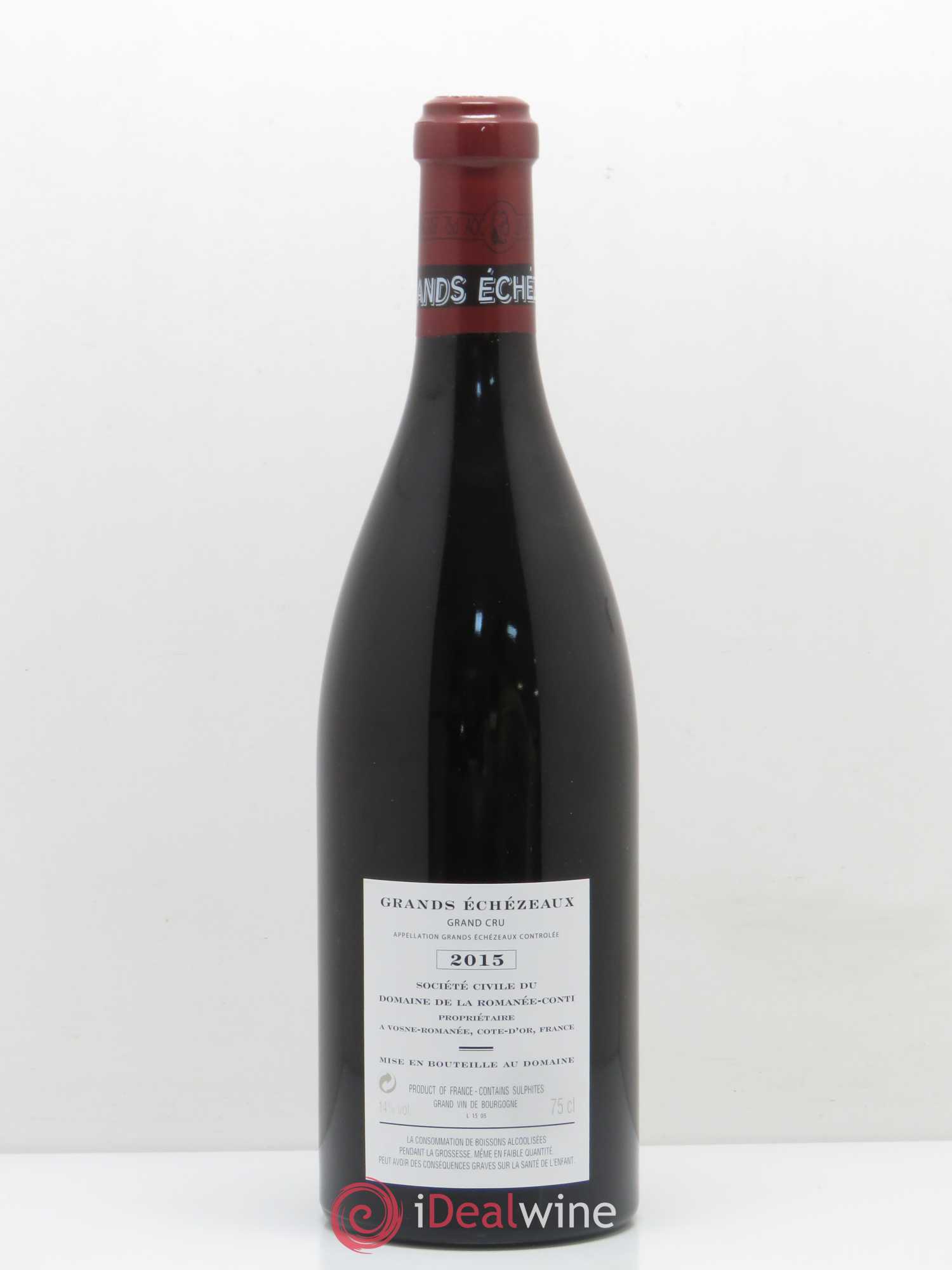 Grands-Echezeaux Grand Cru Domaine de la Romanée-Conti 2015 - Lot de 1 bouteille - 1
