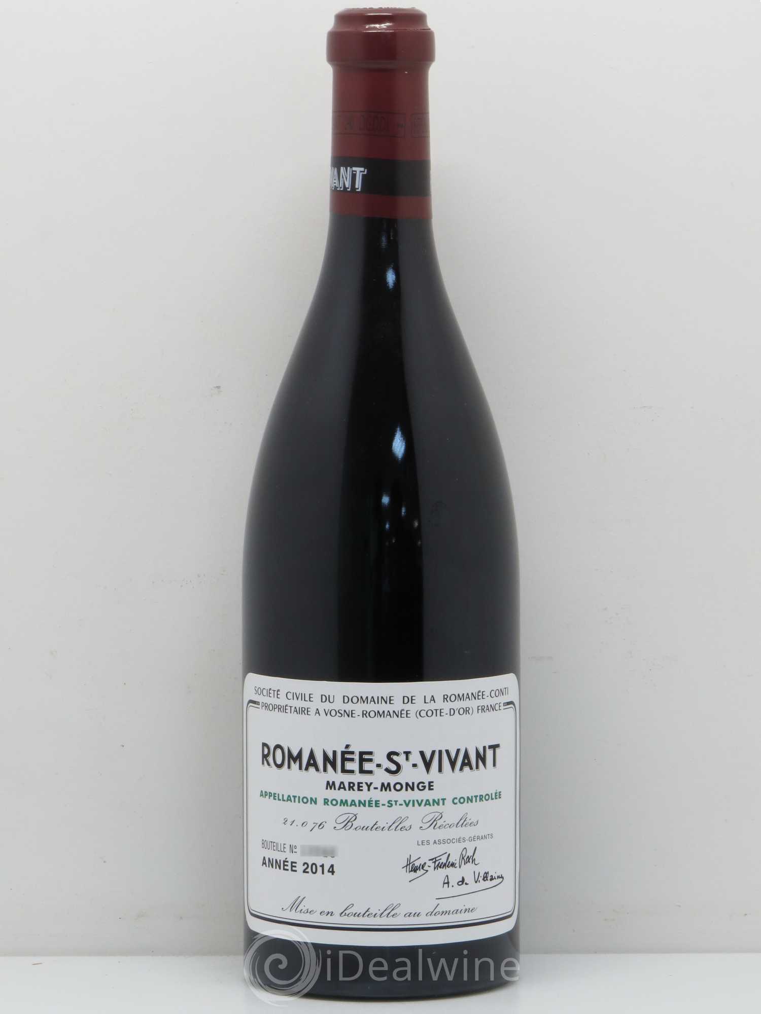 Romanée-Saint-Vivant Grand Cru Domaine de la Romanée-Conti 2014 - Lot de 1 bouteille - 0