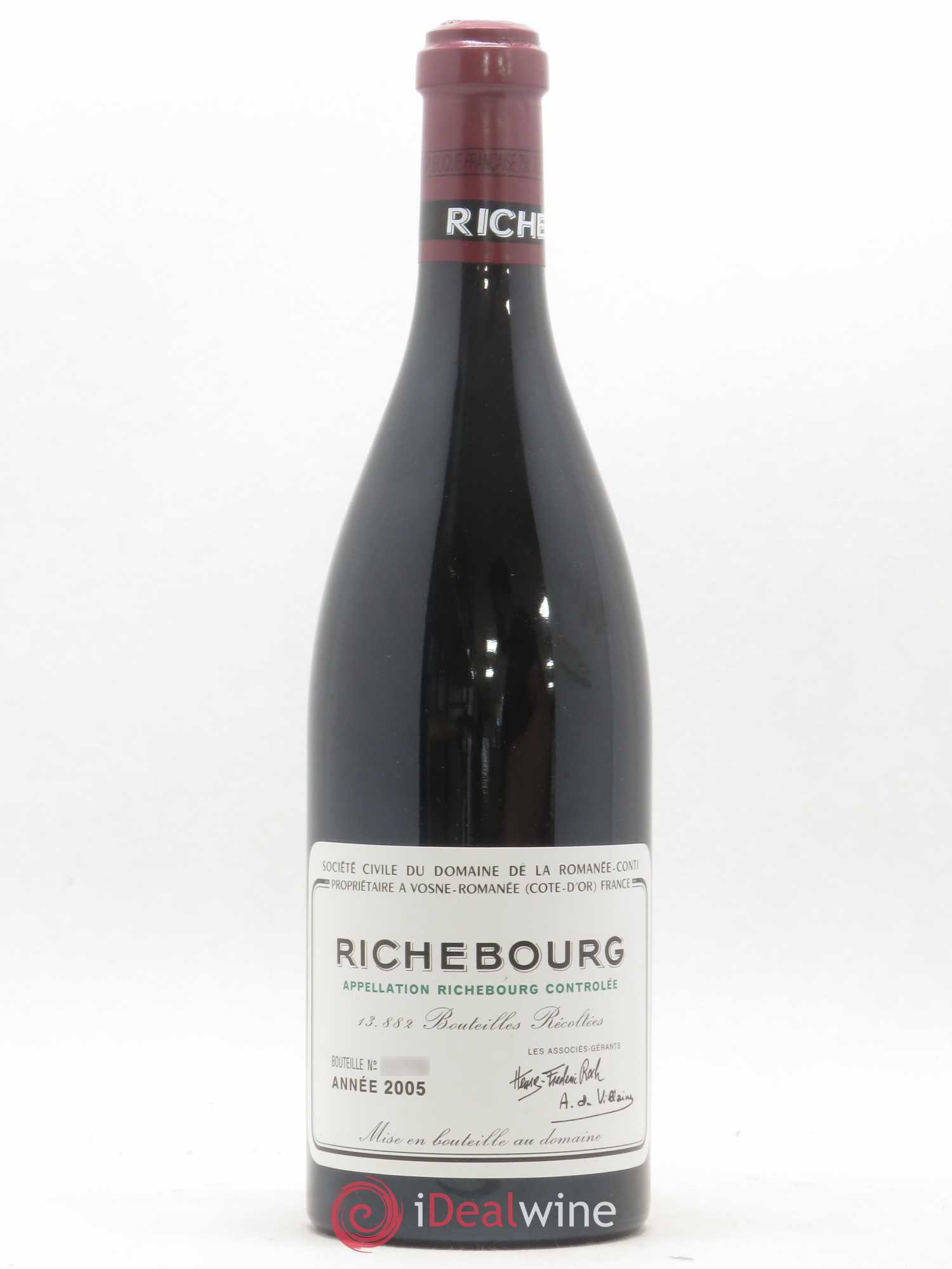 Richebourg Grand Cru Domaine de la Romanée-Conti 2005 - Lot de 1 bouteille - 0