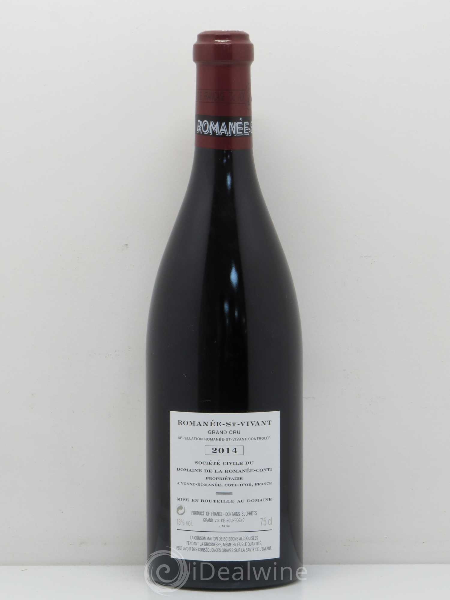 Romanée-Saint-Vivant Grand Cru Domaine de la Romanée-Conti 2014 - Lot de 1 bouteille - 1