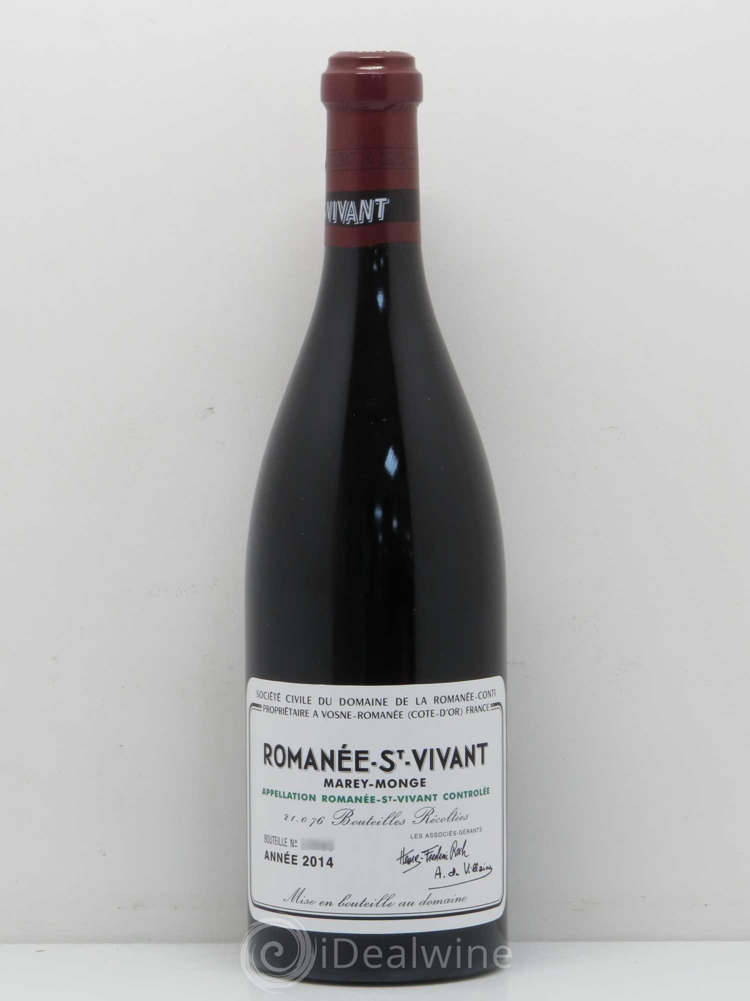 Romanée-Saint-Vivant Grand Cru Domaine de la Romanée-Conti 2014 - Lot de 1 bouteille - 0