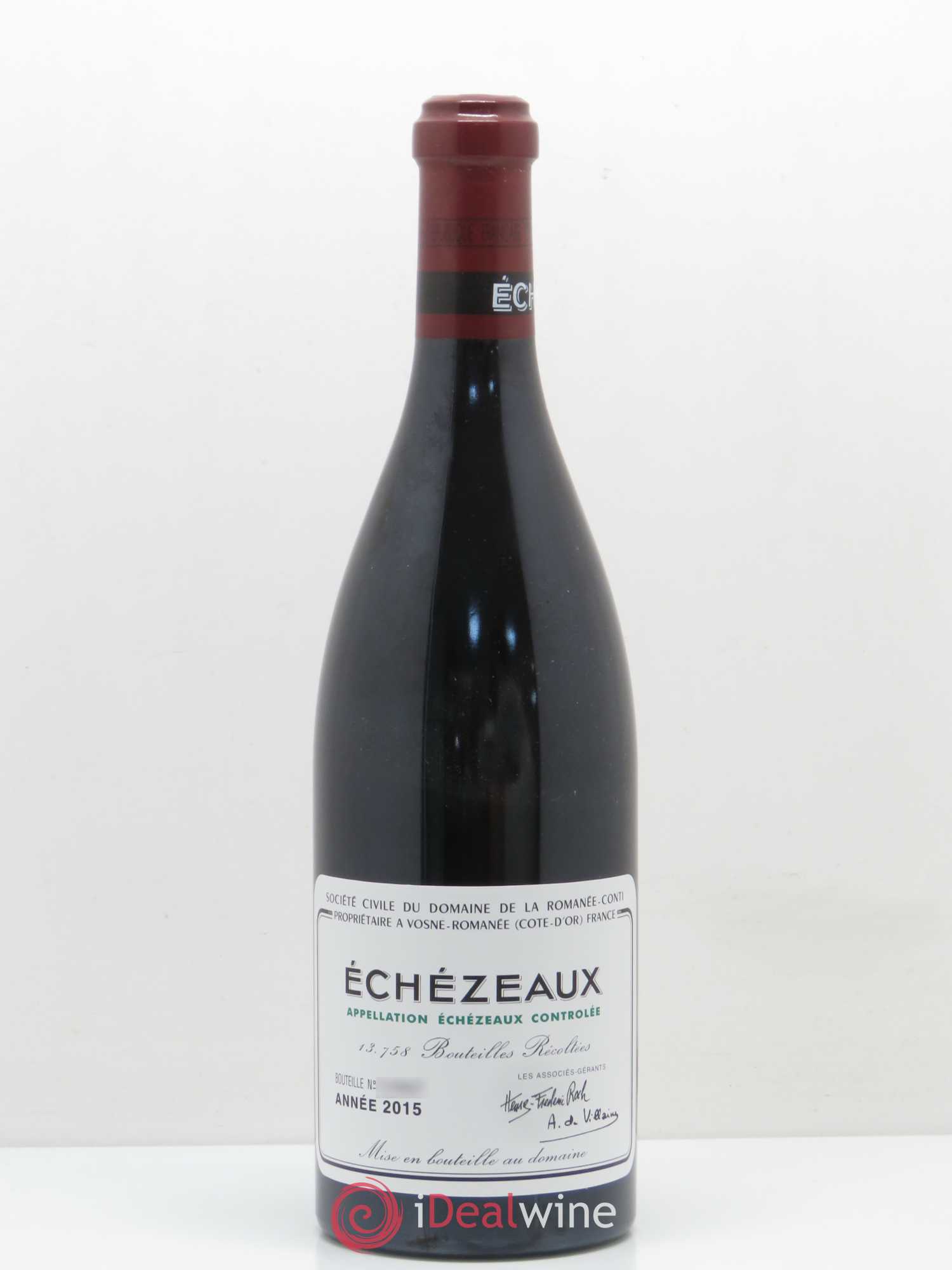 Echezeaux Grand Cru Domaine de la Romanée-Conti 2015 - Lot de 1 bouteille - 0
