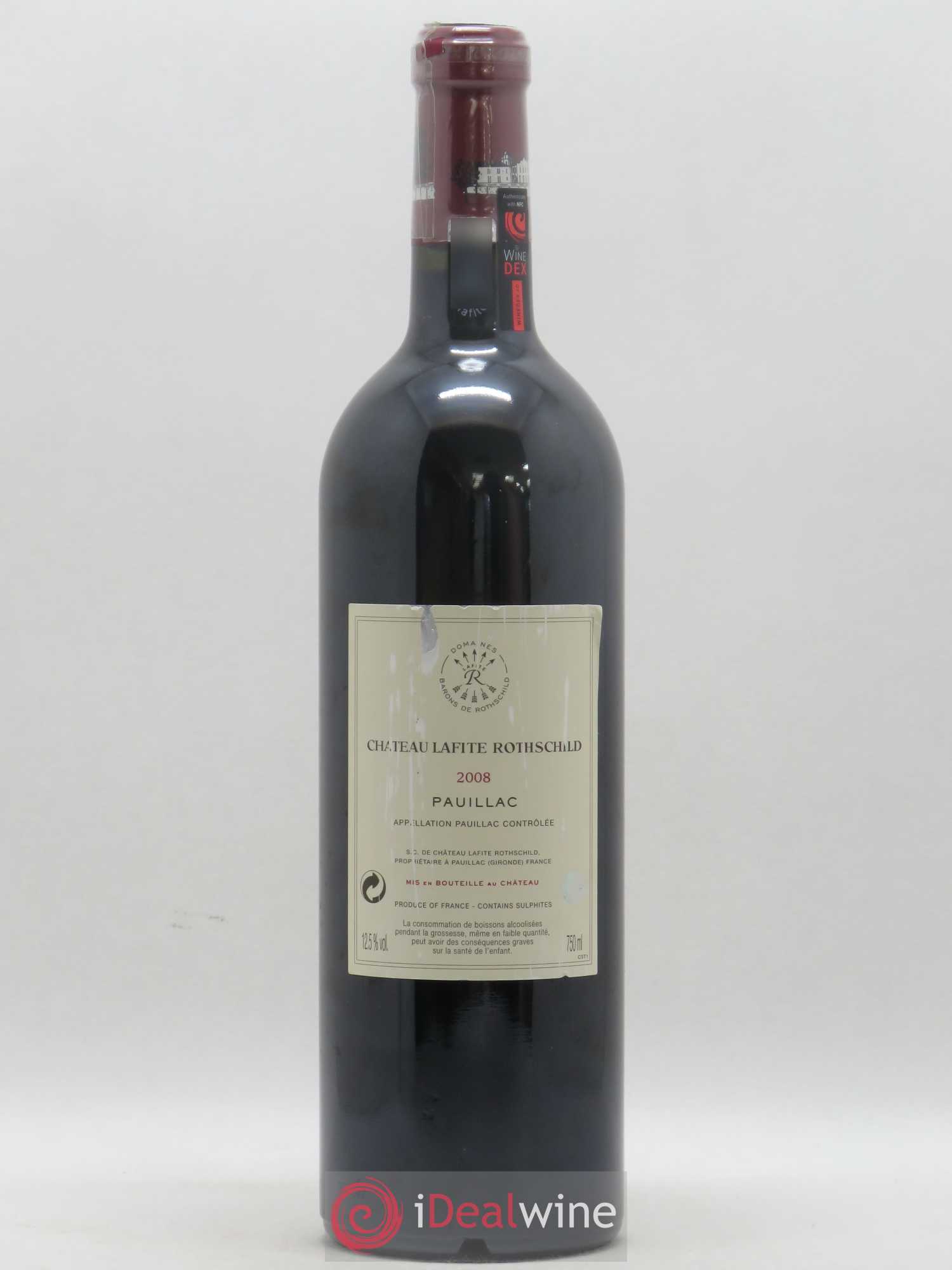 Château Lafite Rothschild 1er Grand Cru Classé 2008 - Lot de 1 bouteille - 1