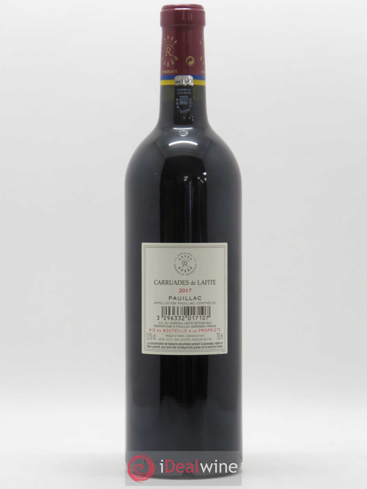 Carruades de Lafite Rothschild Second Vin 2017 - Posten von 1 Flasche - 1