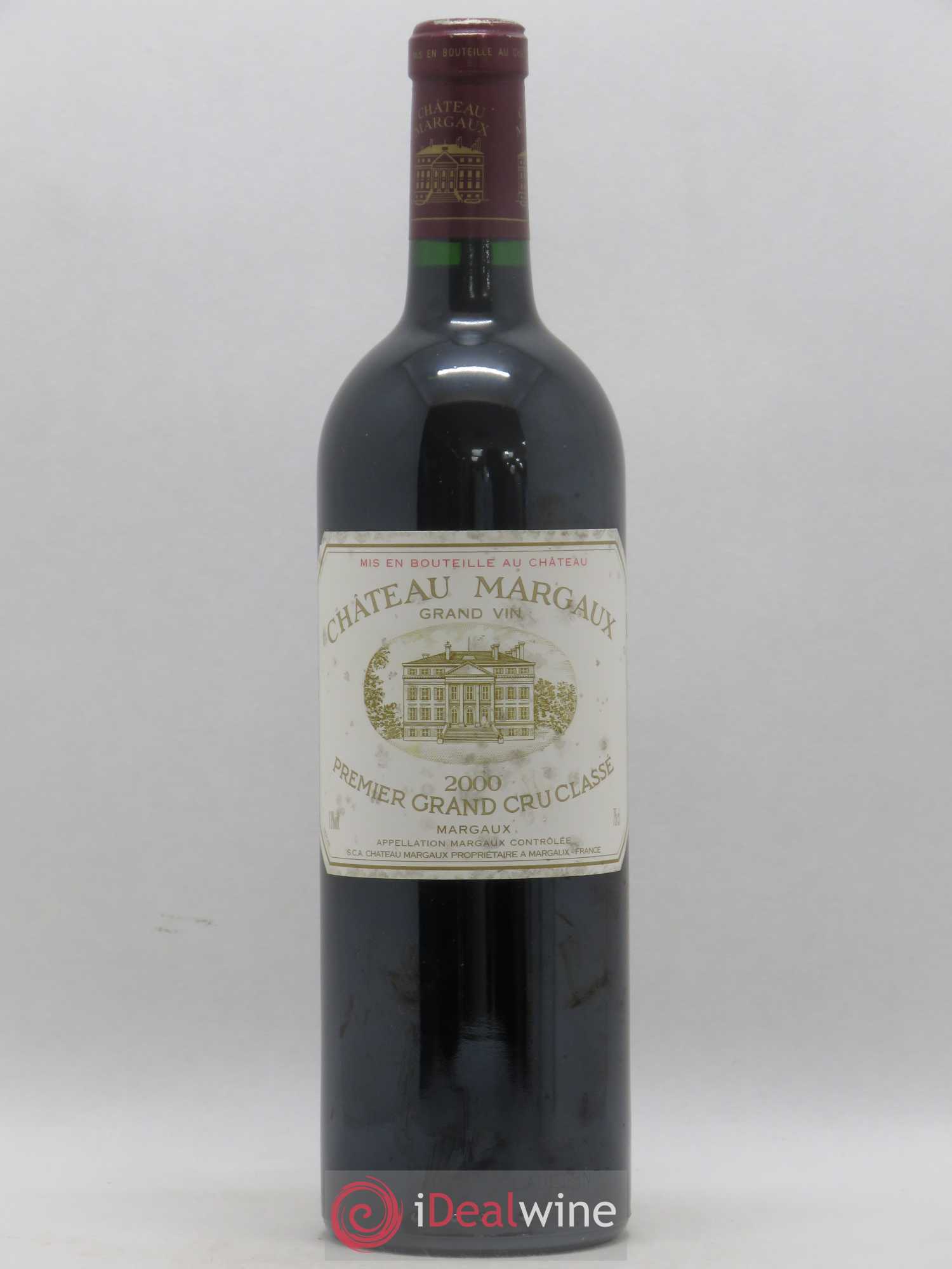 Château Margaux 1er Grand Cru Classé 2000 - Lot de 1 bouteille - 0