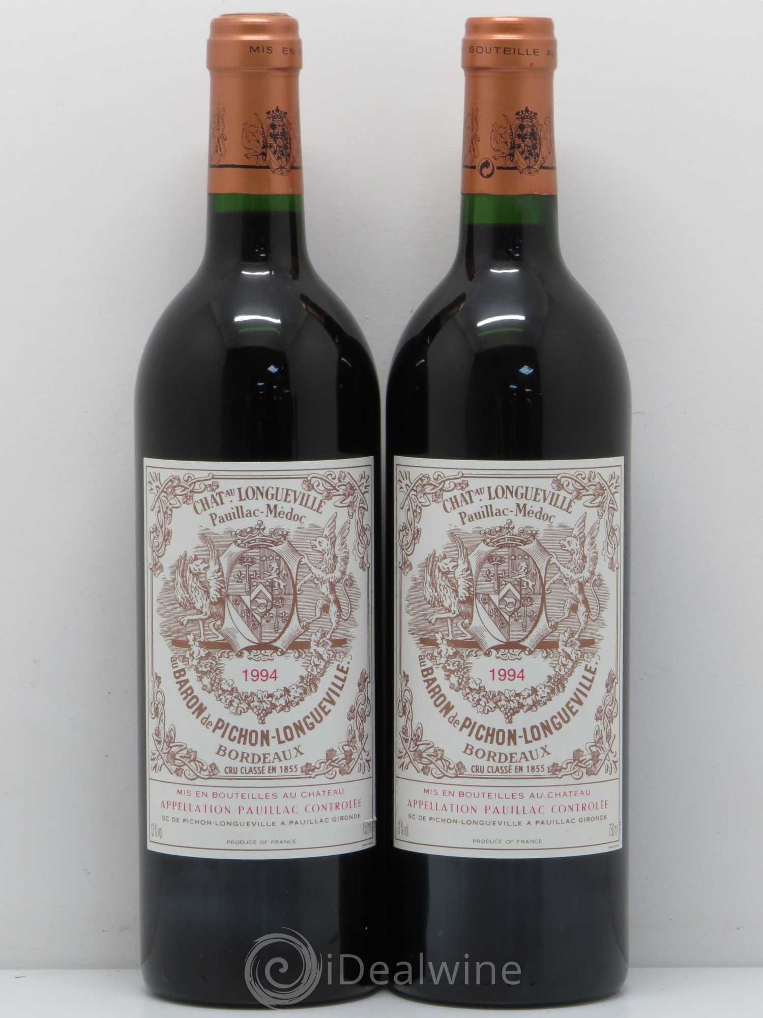 Pichon Longueville Baron 2ème Grand Cru Classé 1994 - Lot de 2 bouteilles - 0