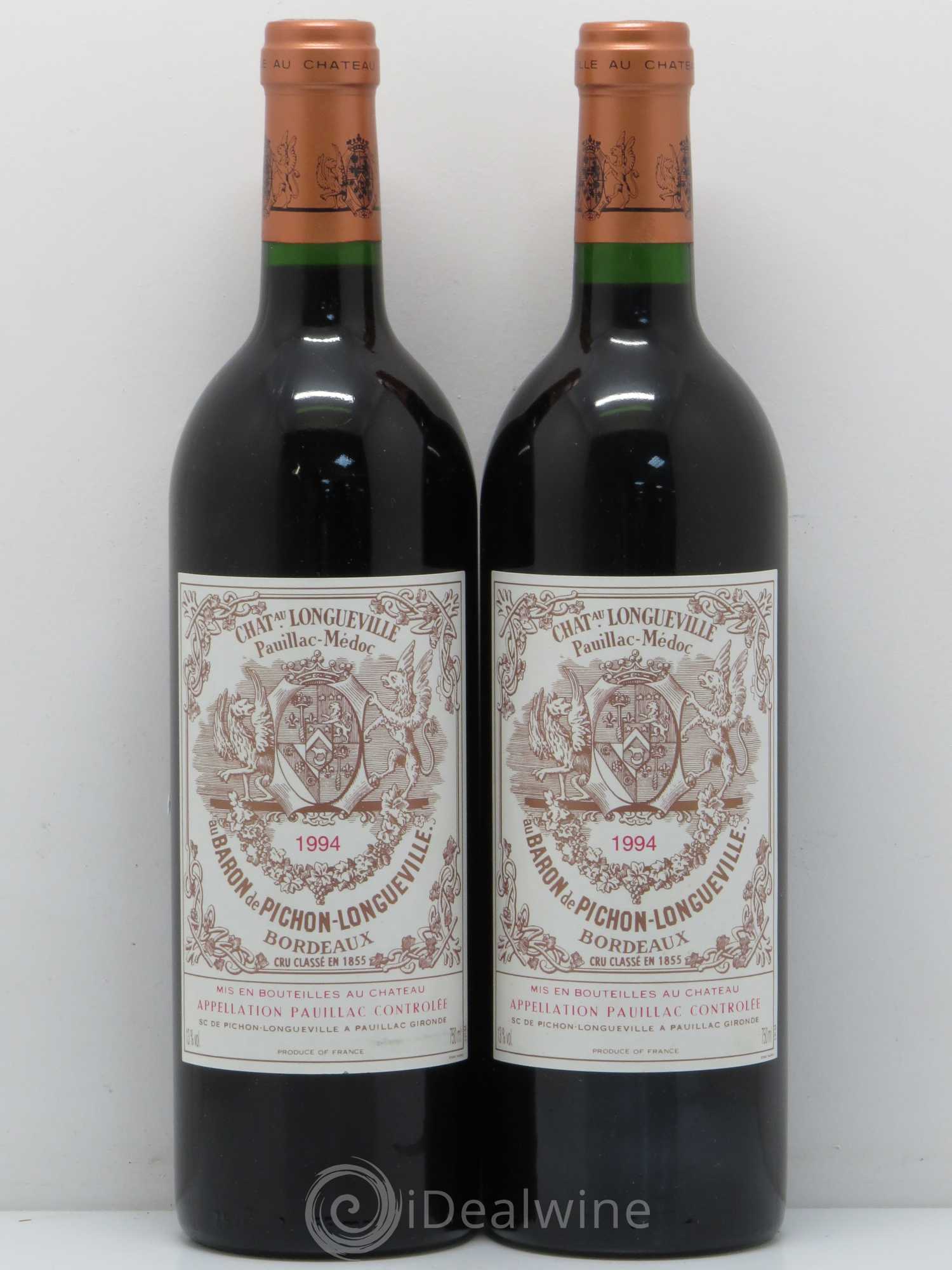 Pichon Longueville Baron 2ème Grand Cru Classé 1994 - Lot de 2 bouteilles - 0