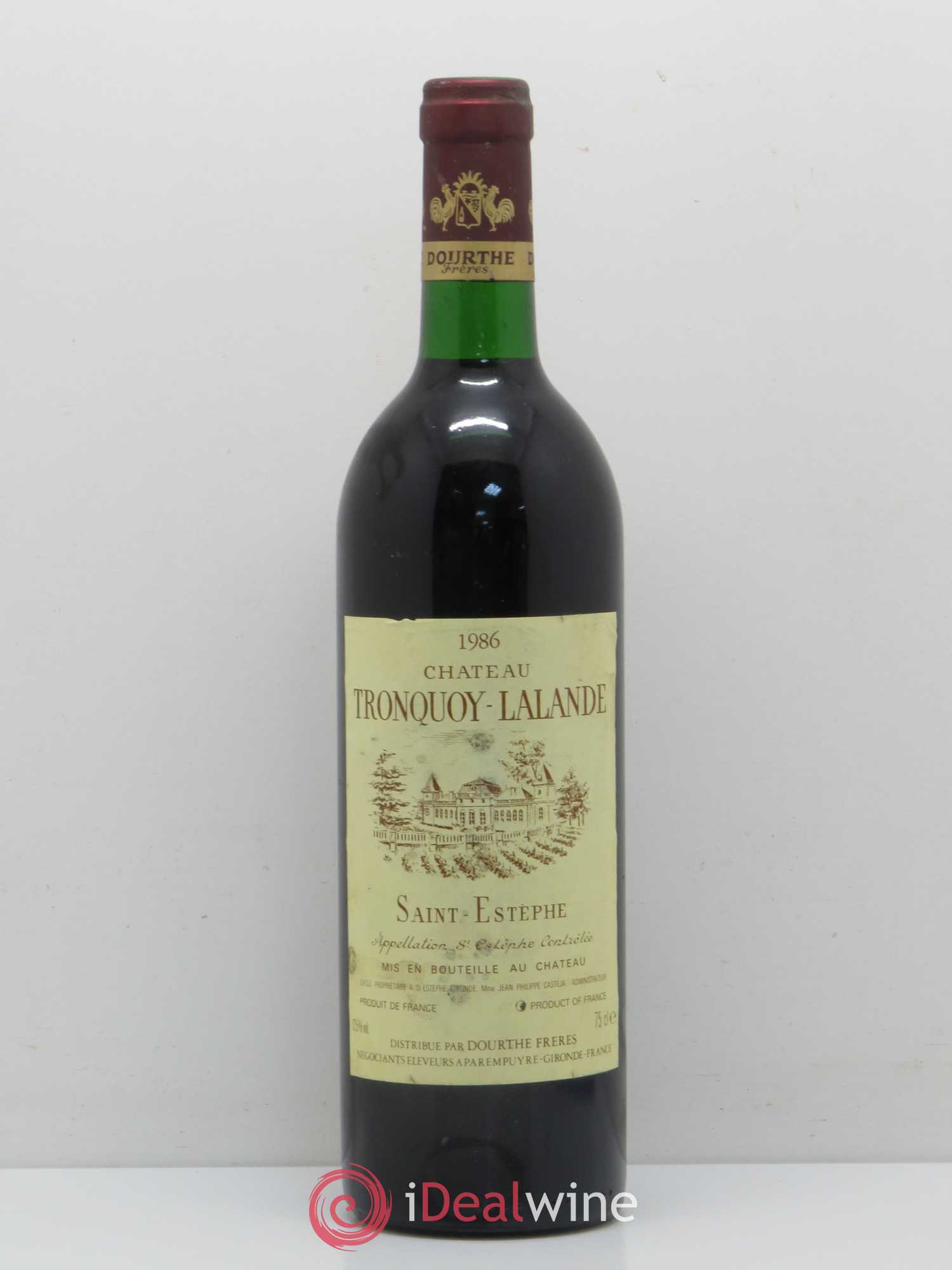 Château Tronquoy Lalande 1986 - Lot de 1 bouteille - 0