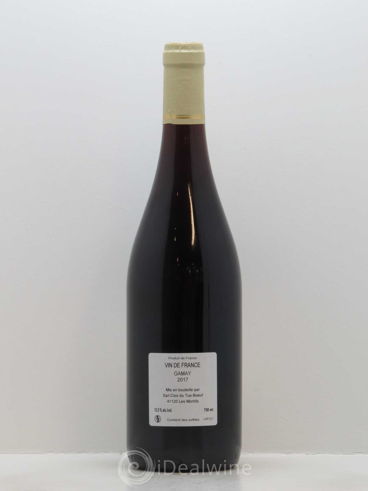 Vin de France Clos du Tue-Boeuf 2017 - Lot de 1 bouteille - 1