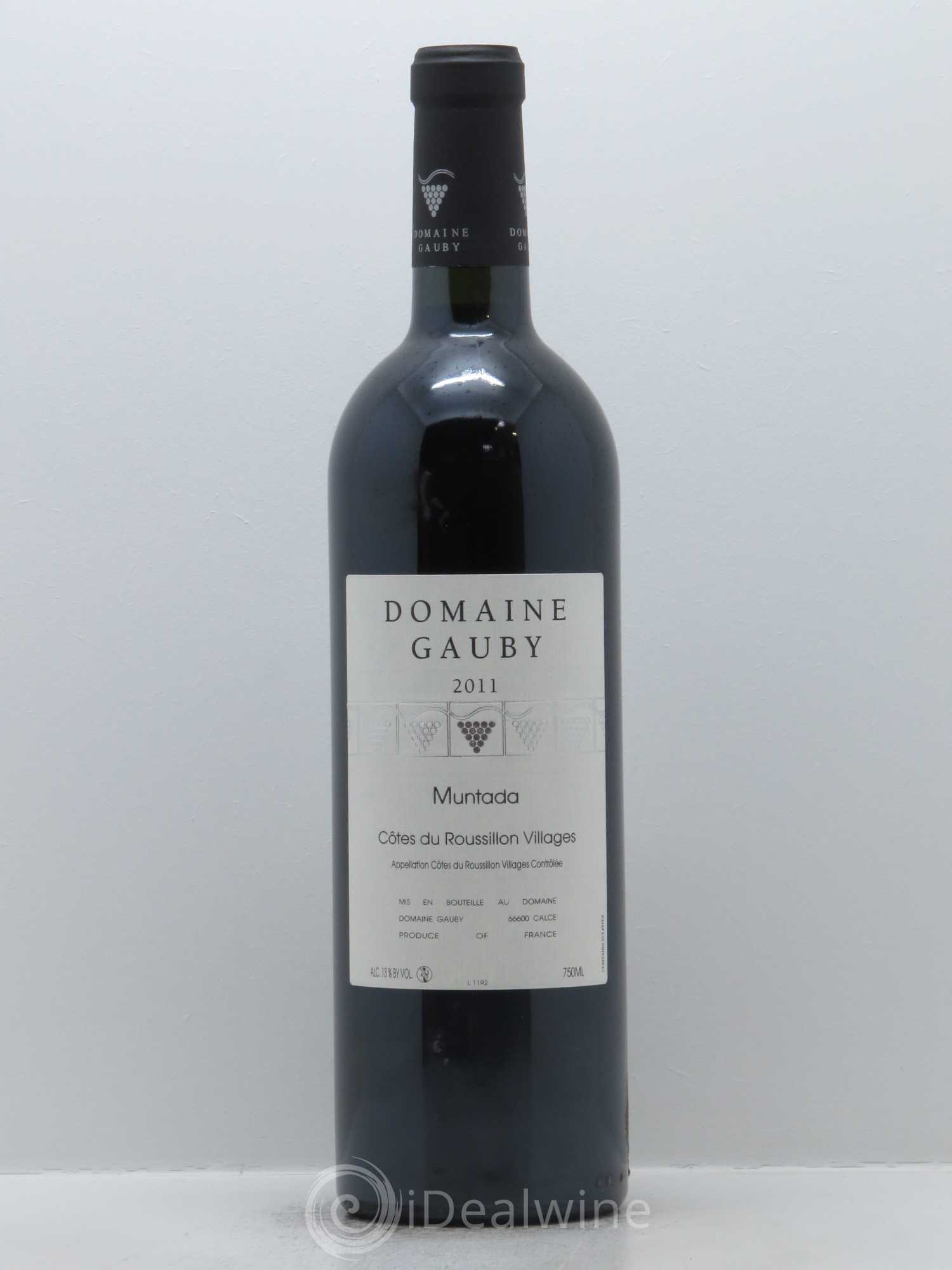 Côtes Catalanes (anciennement Côtes du Roussillon Villages) La Muntada Gauby (Domaine) 2011 - Lot de 1 bouteille - 0