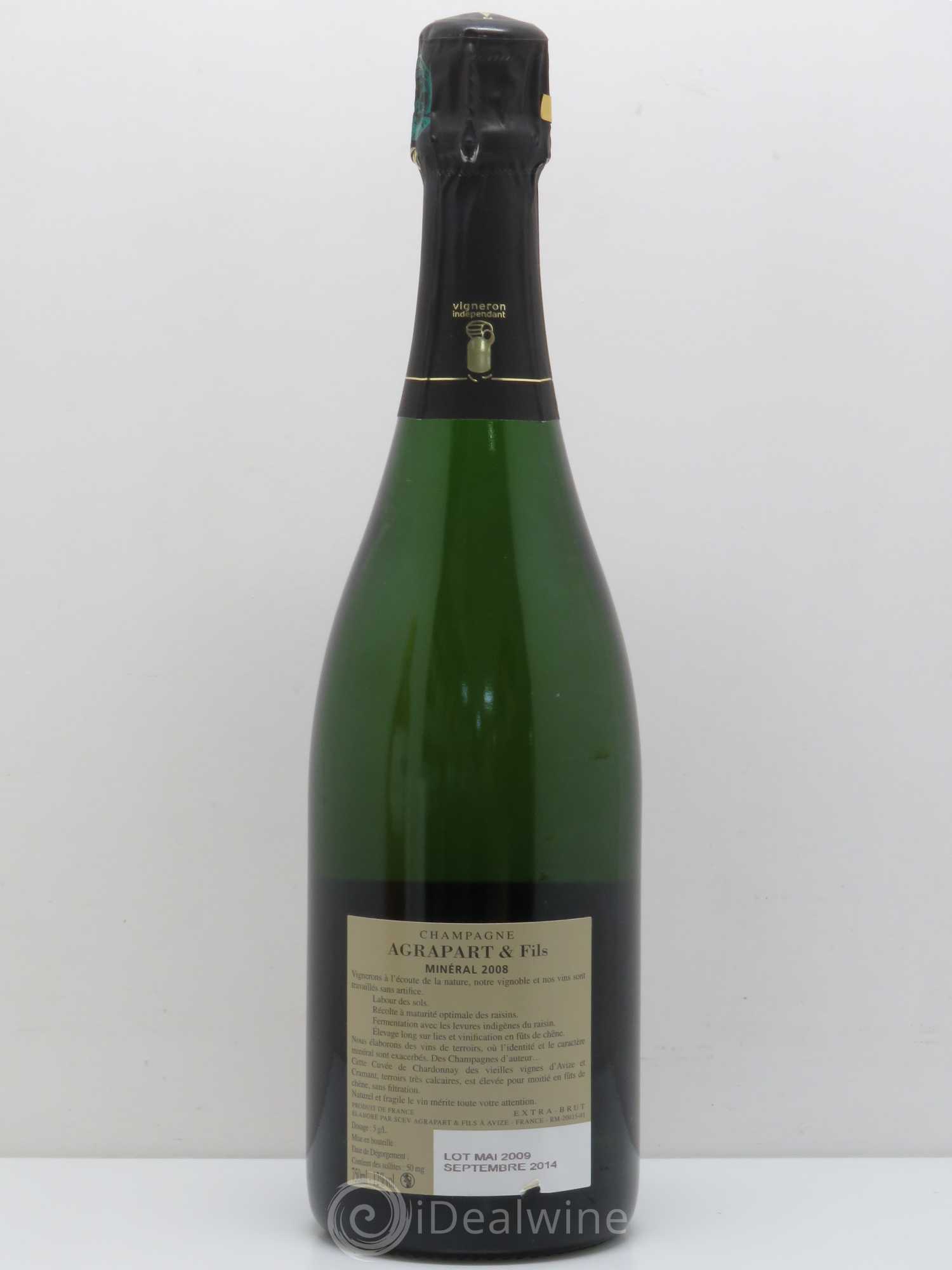 Minéral Blanc de Blancs Extra-Brut Agrapart & Fils 2008 - Lot de 1 bouteille - 1