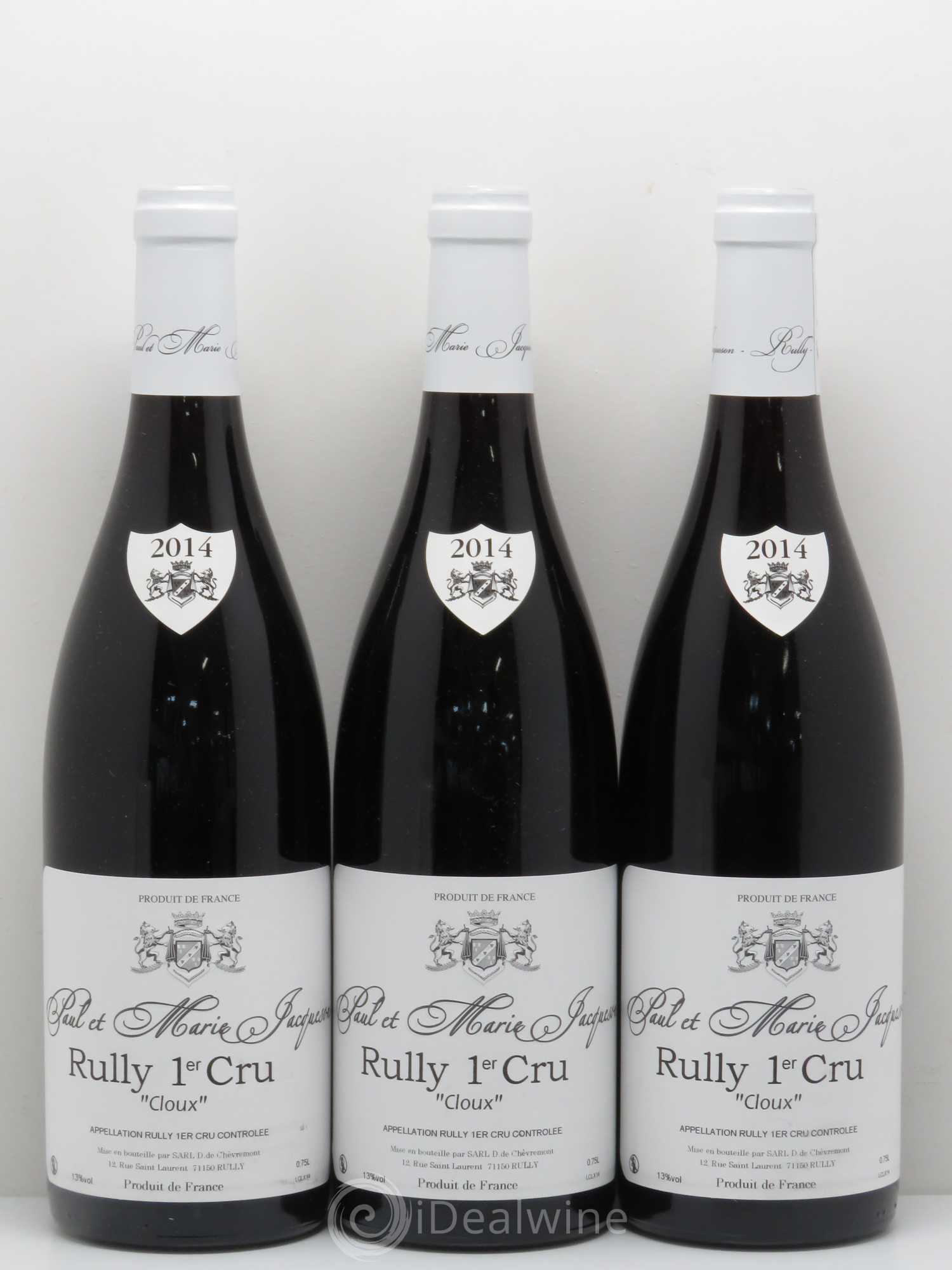 Rully 1er Cru Les Cloux Paul & Marie Jacqueson 2014 - Lot de 6 bouteilles - 2
