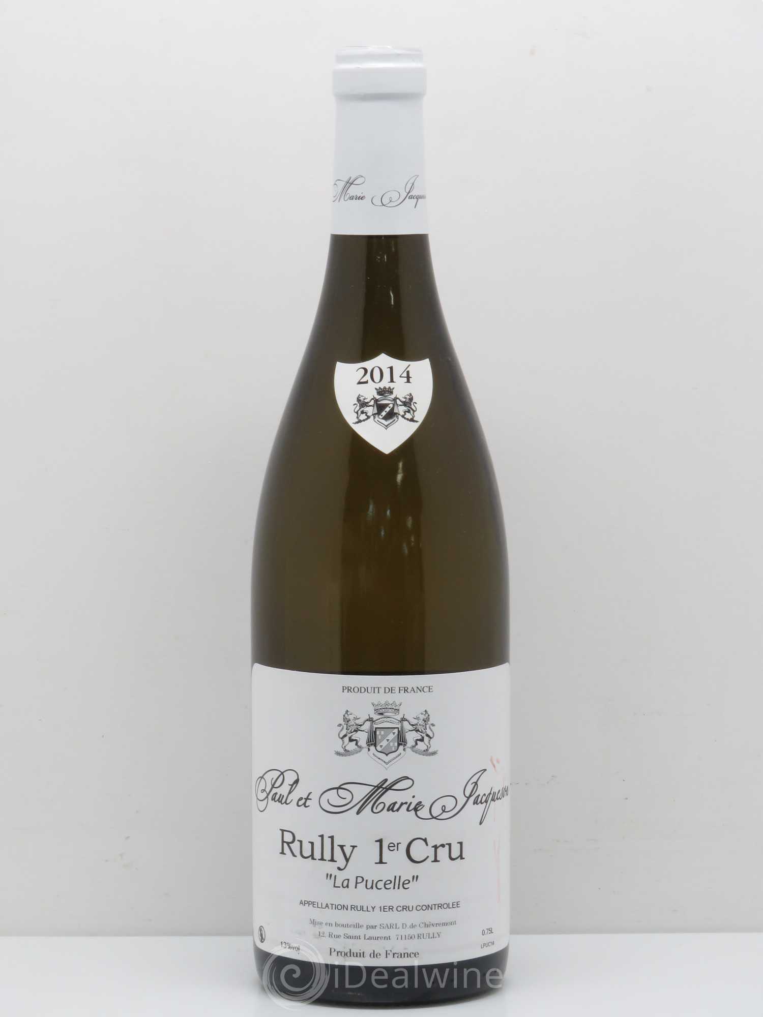 Rully 1er Cru La Pucelle Paul & Marie Jacqueson 2014 - Lot de 1 bouteille - 0