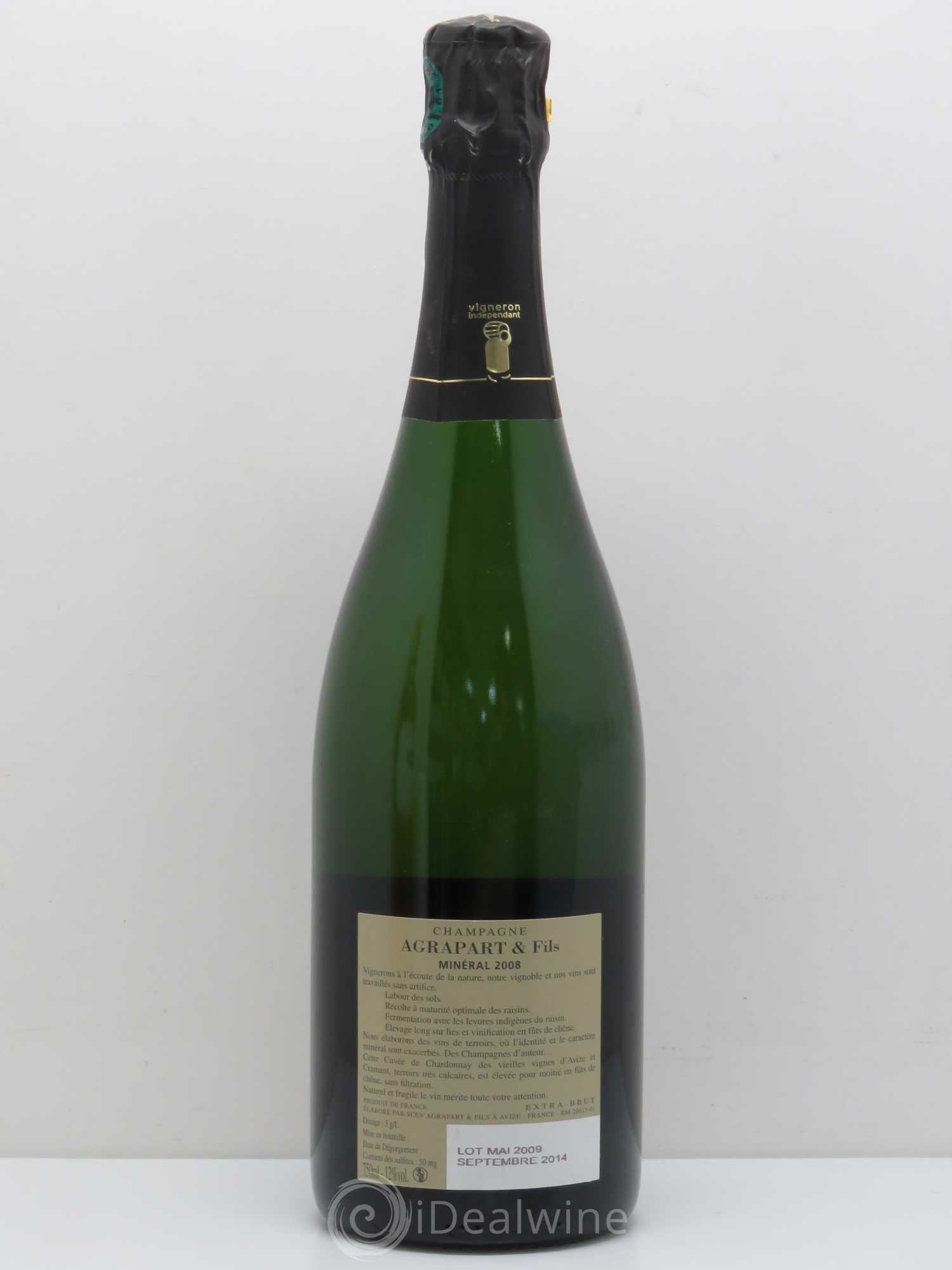 Minéral Blanc de Blancs  Extra-Brut Agrapart & Fils 2008 - Lot de 1 bouteille - 1
