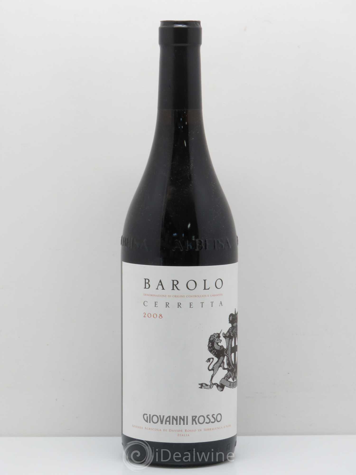 Barolo DOCG Cerretta Giovanni Rosso 2008 - Lot de 1 bouteille - 0