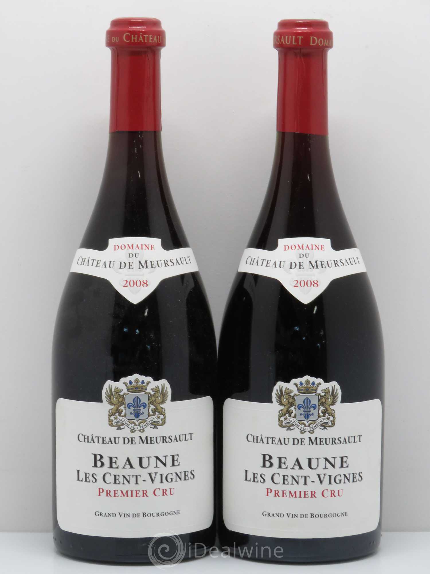 Beaune 1er Cru Les Cent Vignes Château de Meursault 2008 - Lot de 2 bouteilles - 0