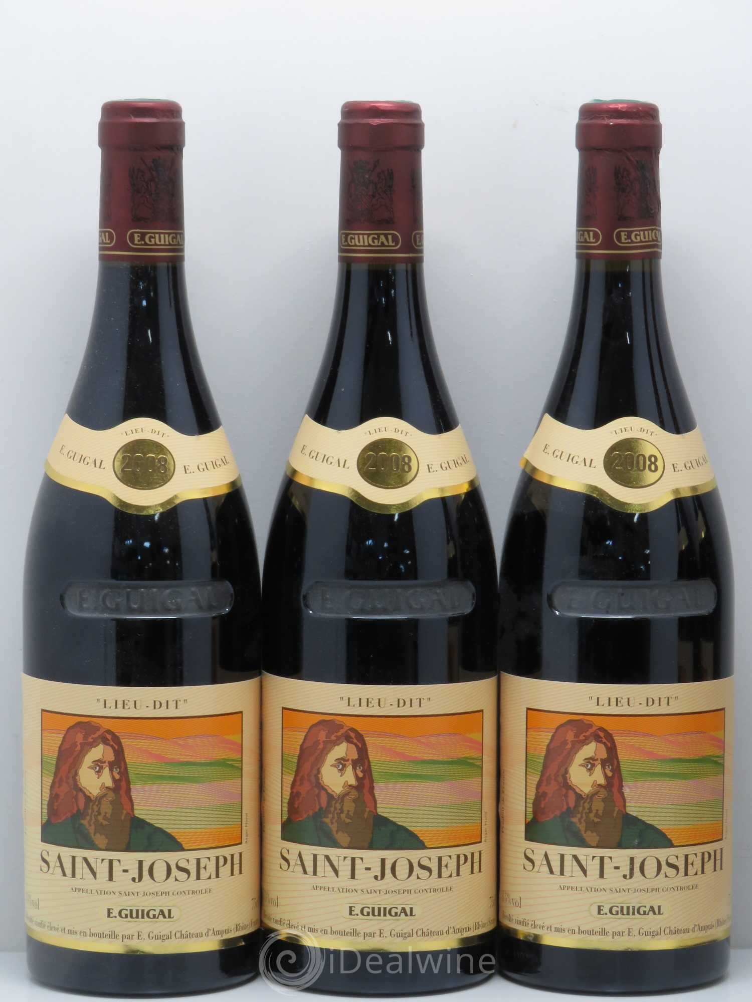 Saint-Joseph Lieu-dit Saint-Joseph Guigal 2008 - Lot de 5 bouteilles - 1