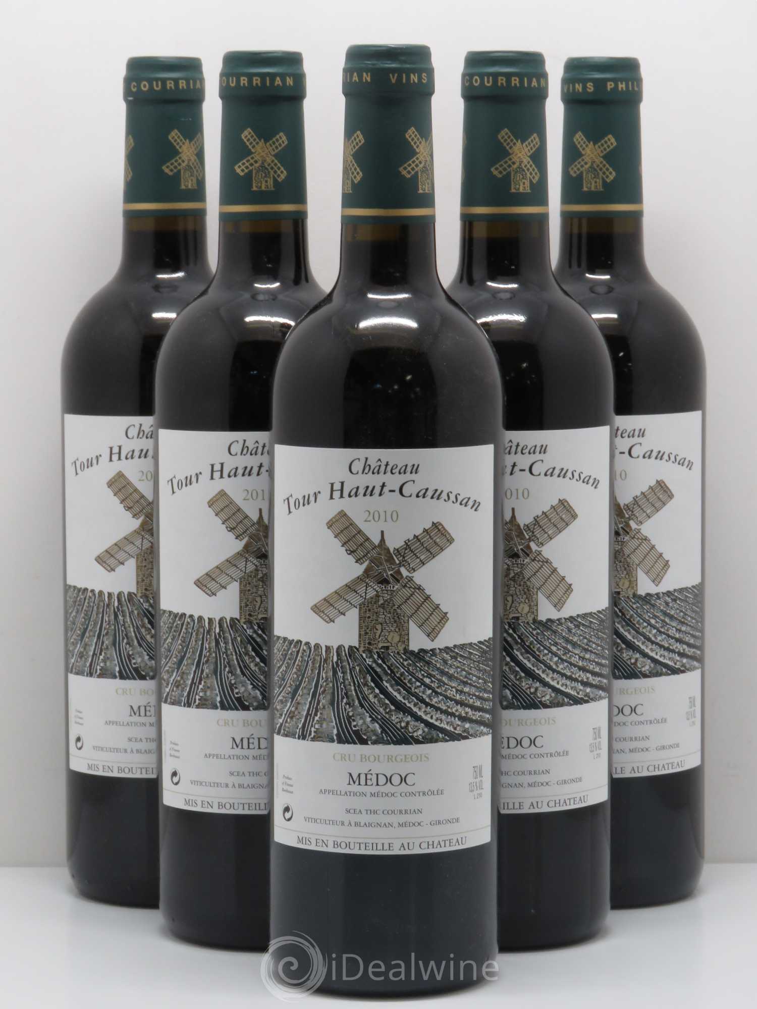 Château Tour Haut-Caussan Cru Bourgeois 2010 - Lot de 5 bouteilles - 0