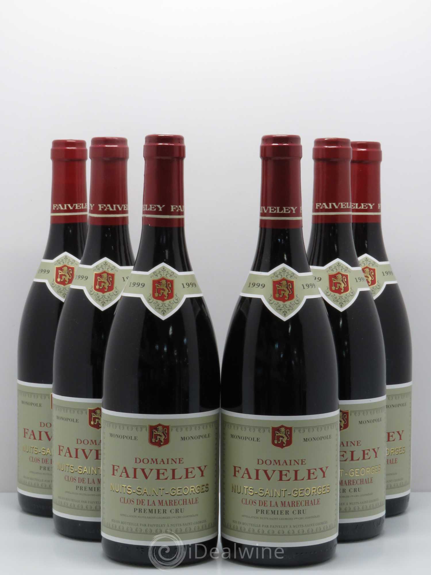 Nuits-Saint-Georges 1er Cru Clos de La Maréchale Jacques-Frédéric Mugnier 1999 - Lot de 6 bouteilles - 0